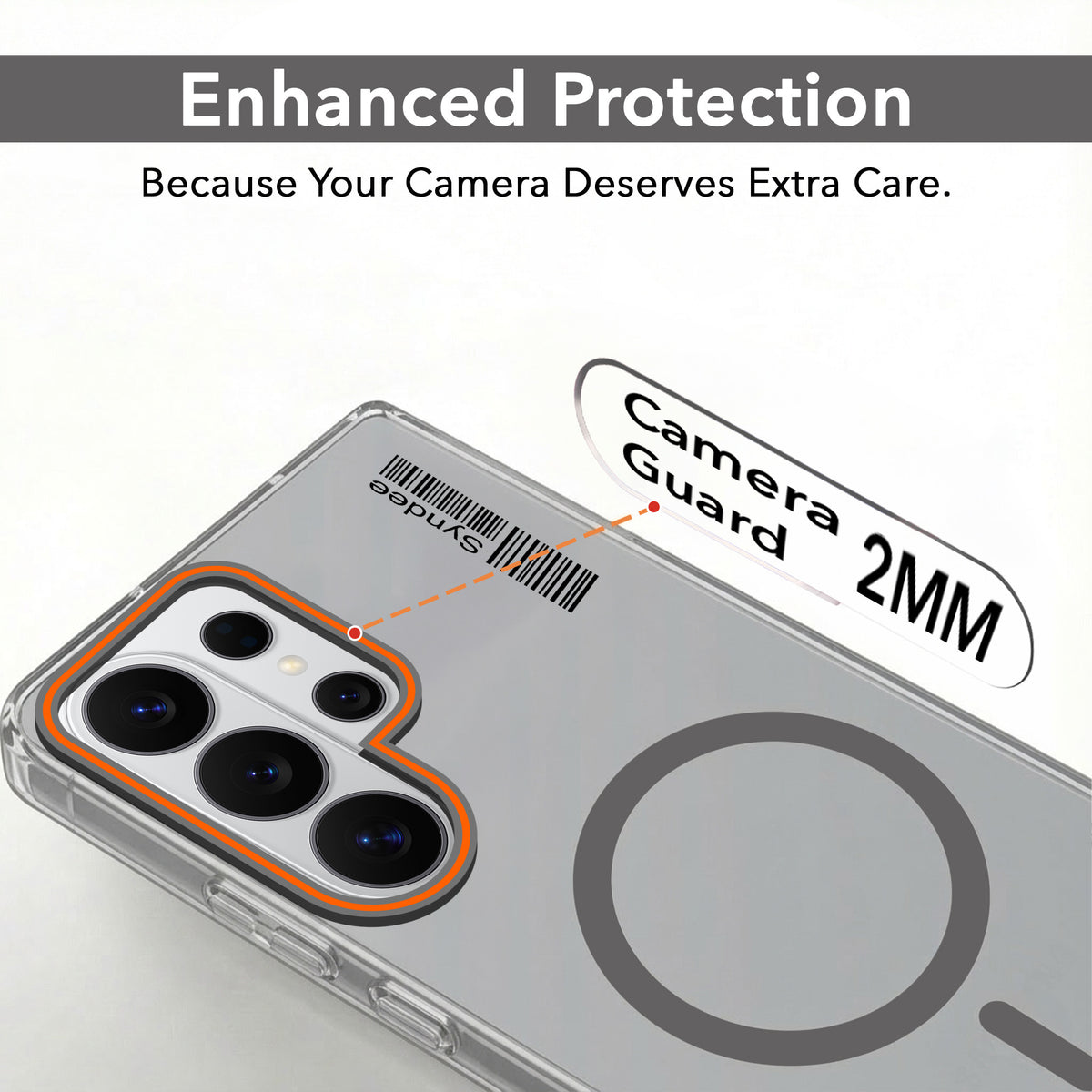 For Samsung Galaxy S26 Ultra Back Cover Case (Soft Touch | Camera Bump Protection | MagSafe Compatible | Matte Finish)