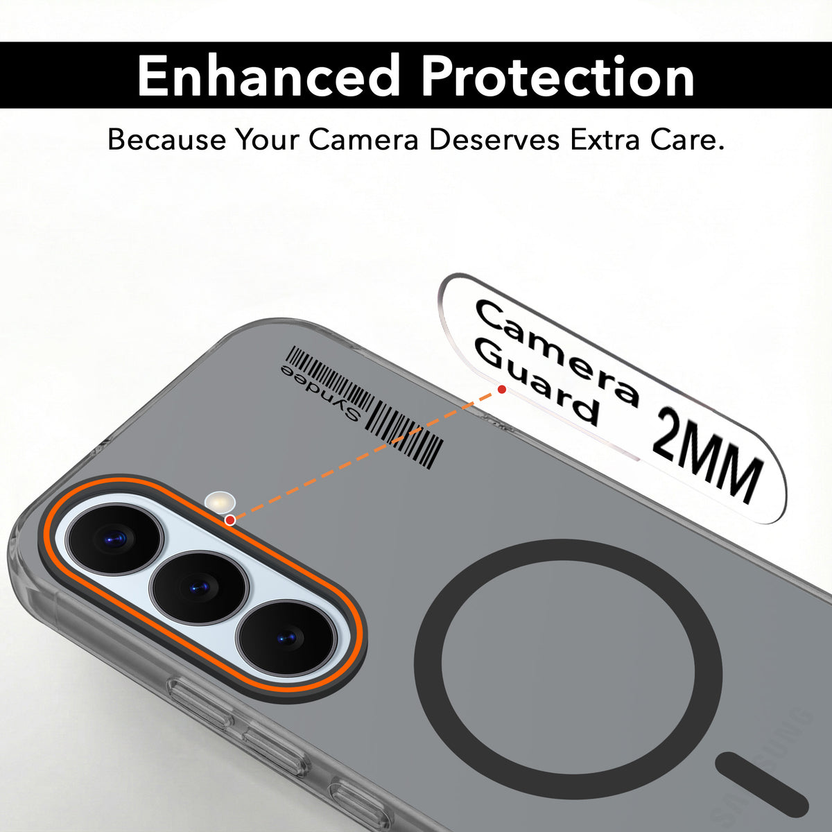 For Samsung Galaxy S26 5G Back Cover Case (Soft Touch | Camera Bump Protection | MagSafe Compatible | Matte Finish)