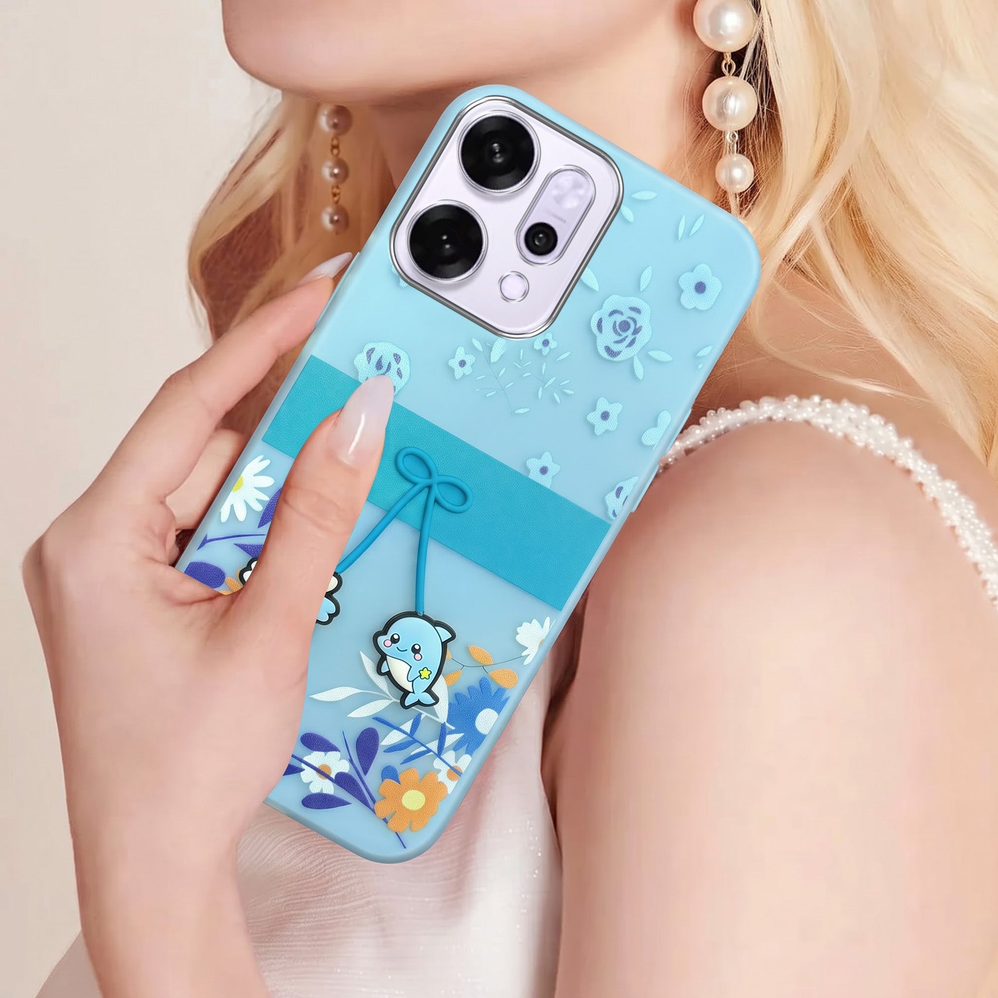 For Oppo Reno14 5G | Oppo Reno 14 5G Back Cover Case (3D Cute Cartoons | Hard Back Side Soft | Matte Premium Finish | HD Printing)