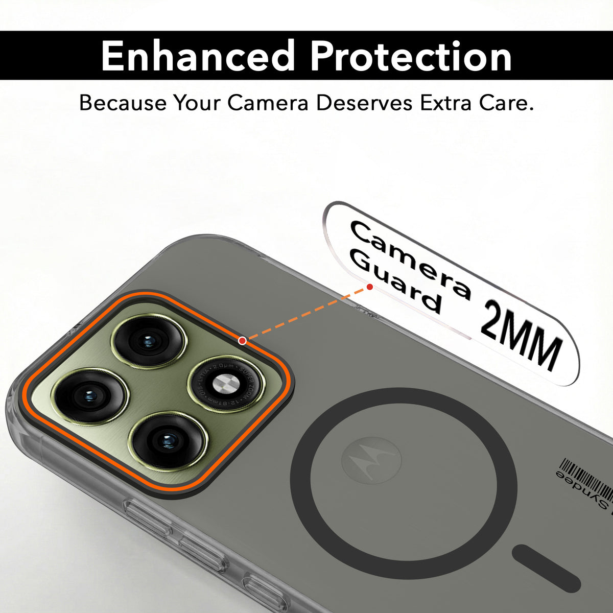 For Motorola Edge 70 Pro | Edge 70 Pro Plus Back Cover Case (Soft Touch | Camera Bump Protection | MagSafe Compatible | Matte Finish)