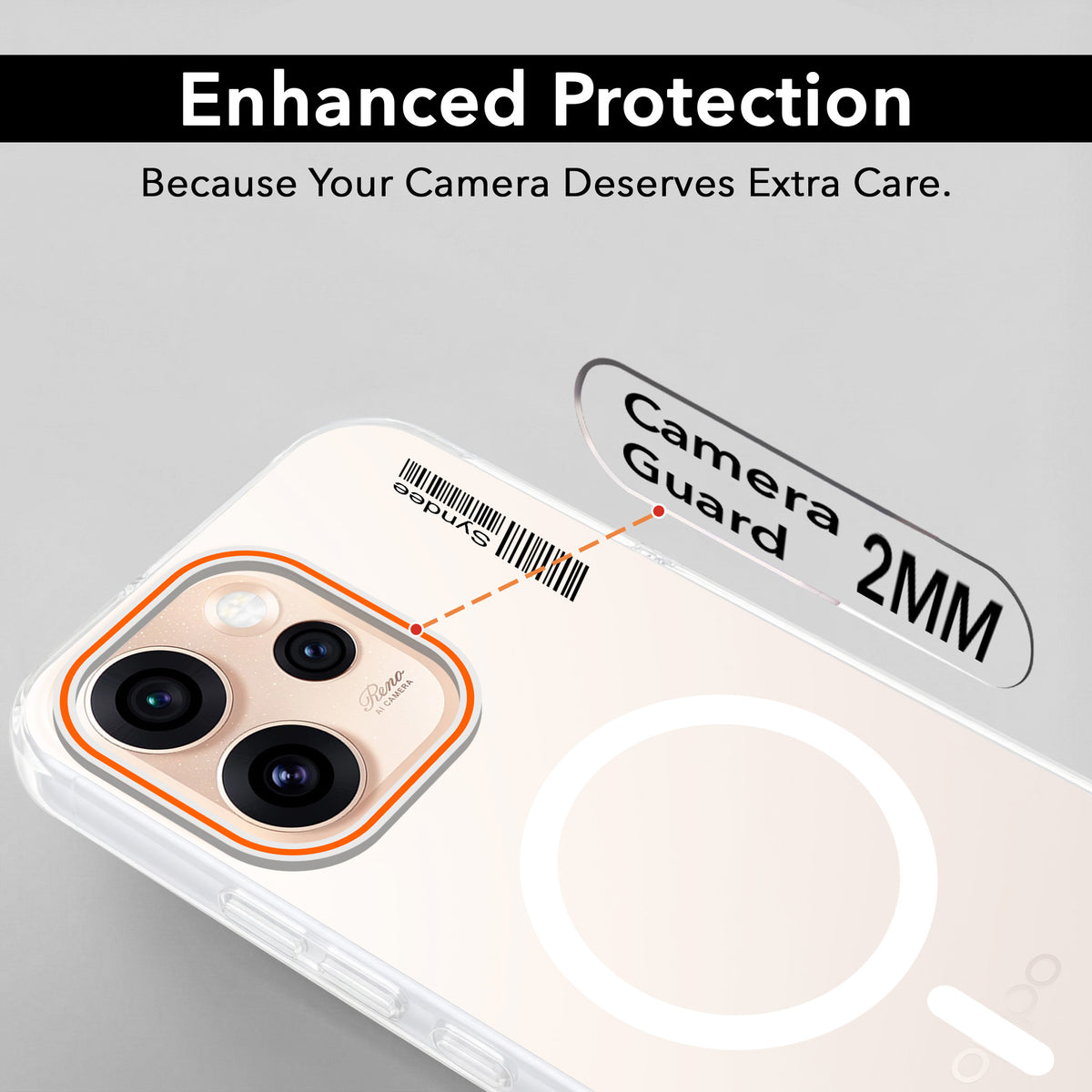 For Oppo Reno15 Pro 5G | Oppo Reno 15 Pro 5G Back Cover Case (Soft Touch | Camera Bump Protection | MagSafe Compatible | Matte Finish)