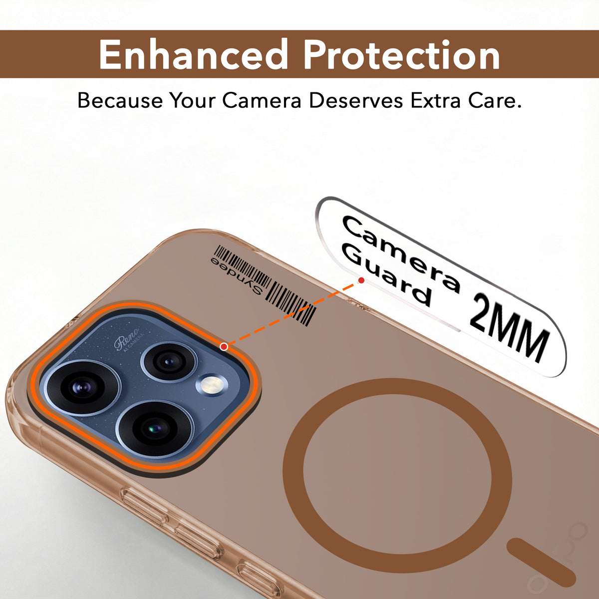 For Oppo Reno15 5G | Oppo Reno 15 5G Back Cover Case (Soft Touch | Camera Bump Protection | MagSafe Compatible | Matte Finish)