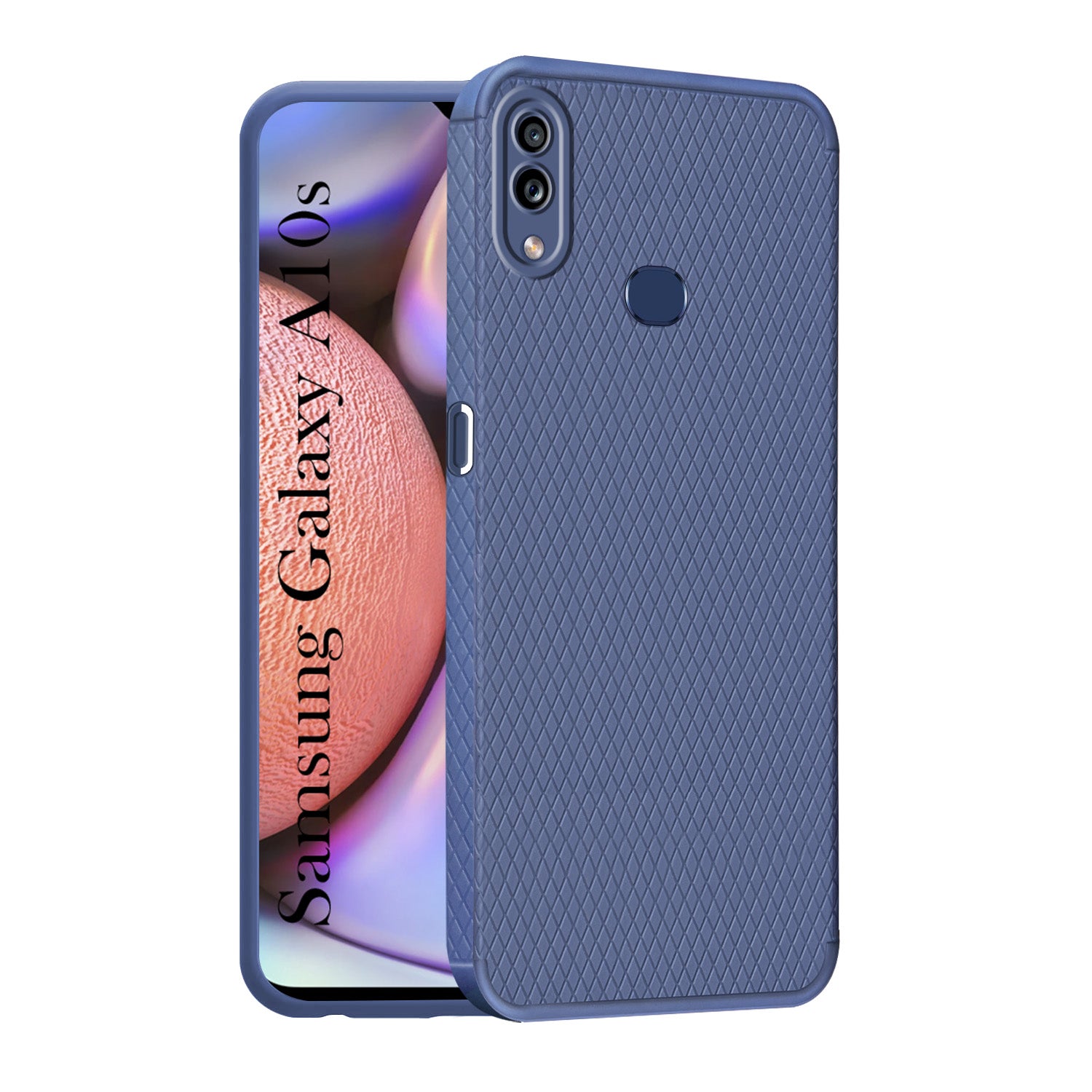 For Samsung Galaxy A10s Back Cover Case Liquid Silicone (Camera Protection | Side Grip Texture | Soft and Flexible)