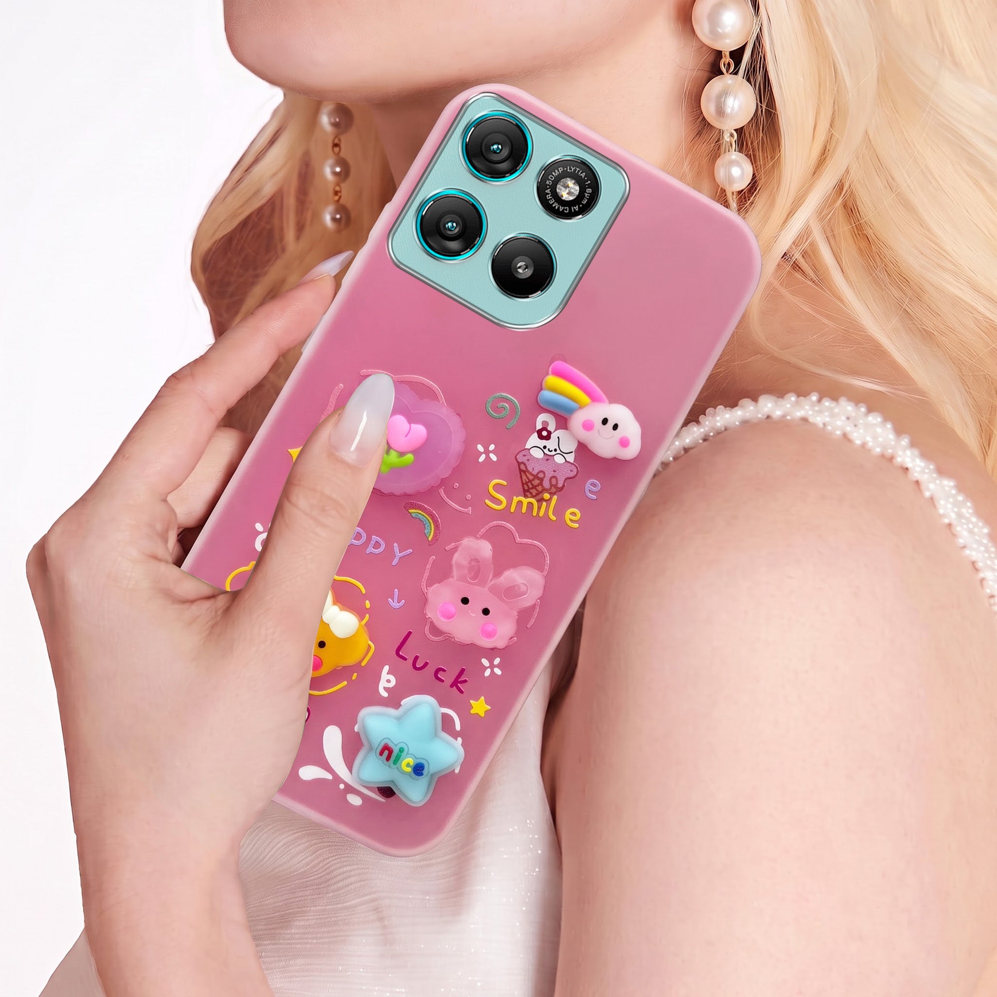 For Motorola Moto G67 Power | G57 Power Back Cover Case (3D Cute Cartoons | Hard Back Side Soft | Matte Premium Finish | HD Printing)