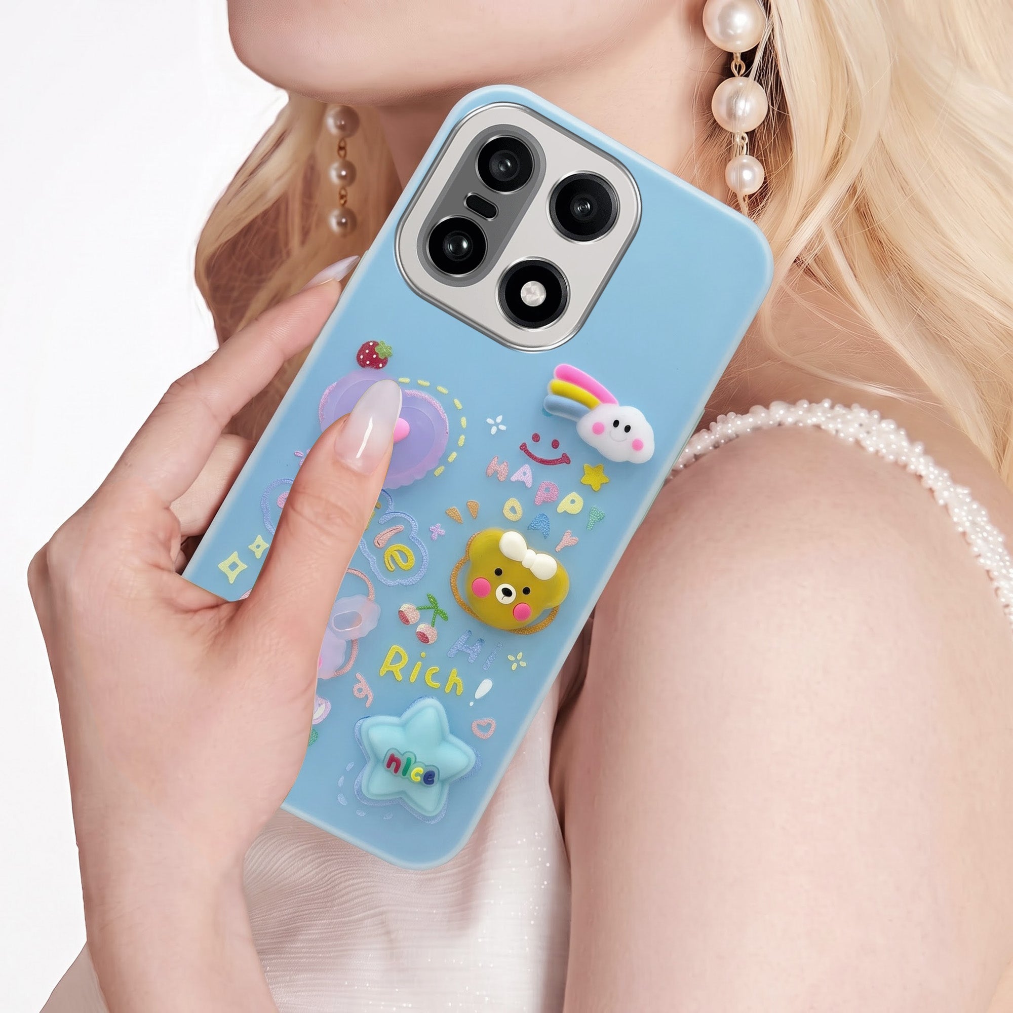 For OnePlus 15 5G Back Cover Case (3D Cute Cartoons | Hard Back Side Soft | Matte Premium Finish | HD Printing)