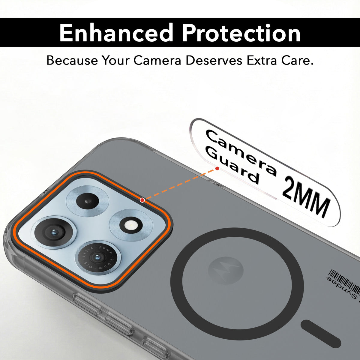 For Motorola Moto Edge 70 Max Back Cover Case (Soft Touch | Camera Bump Protection | MagSafe Compatible | Matte Finish)
