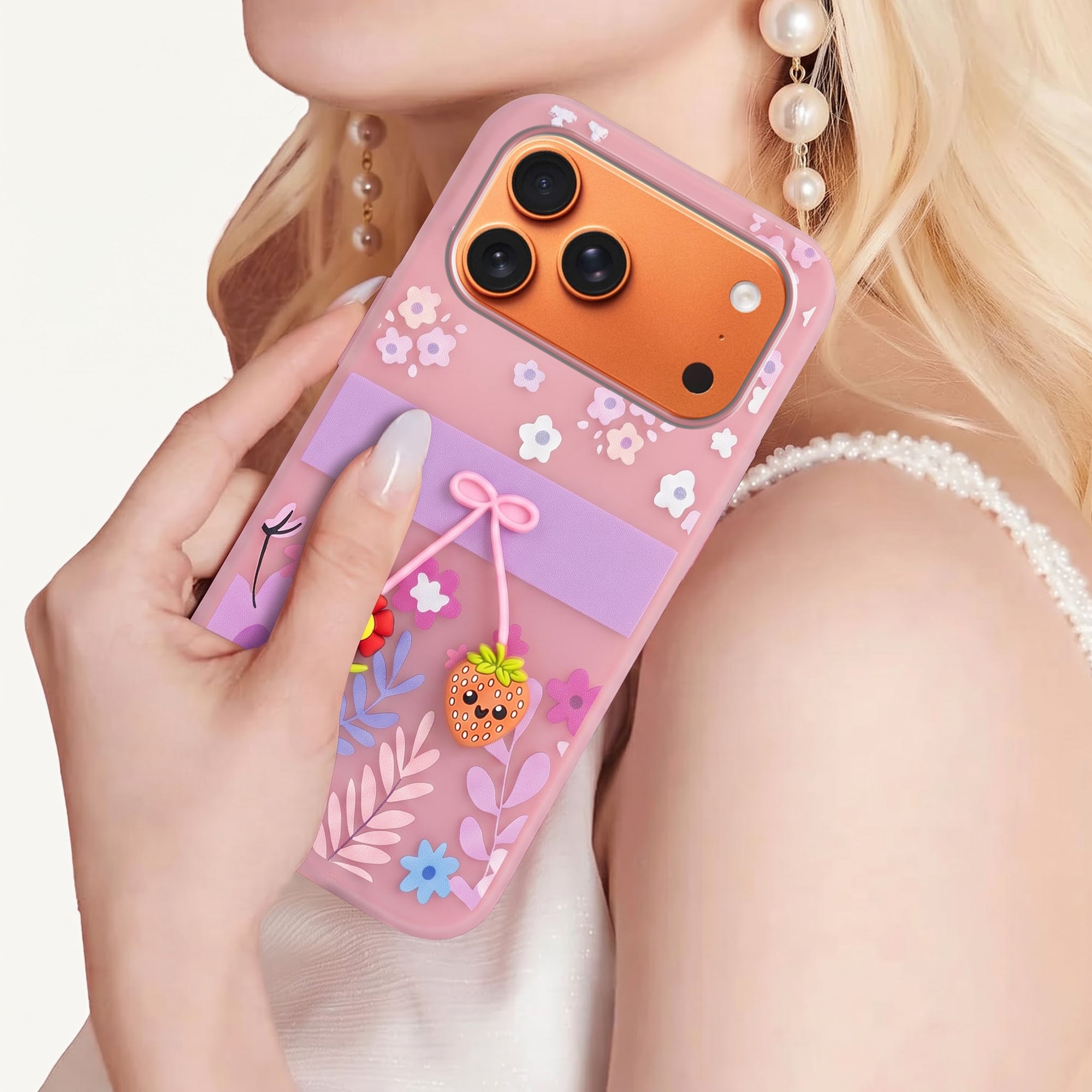 For Apple iPhone 17 Pro Max Back Cover Case (3D Cute Cartoons | Hard Back Side Soft | Matte Premium Finish | HD Printing)