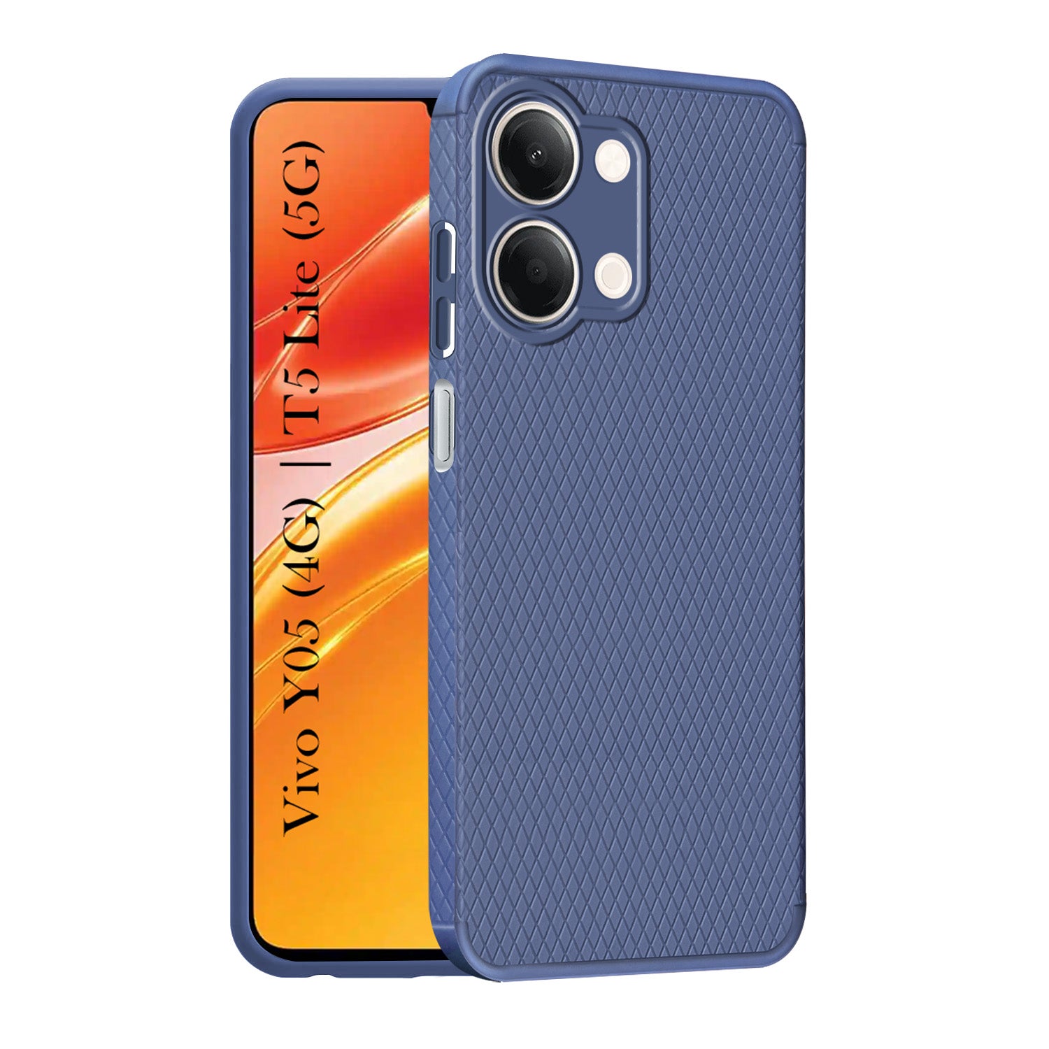 For Vivo Y05 (4G) | Vivo T5 Lite (5G) Back Cover Case Liquid Silicone (Camera Protection | Side Grip Texture | Soft and Flexible)