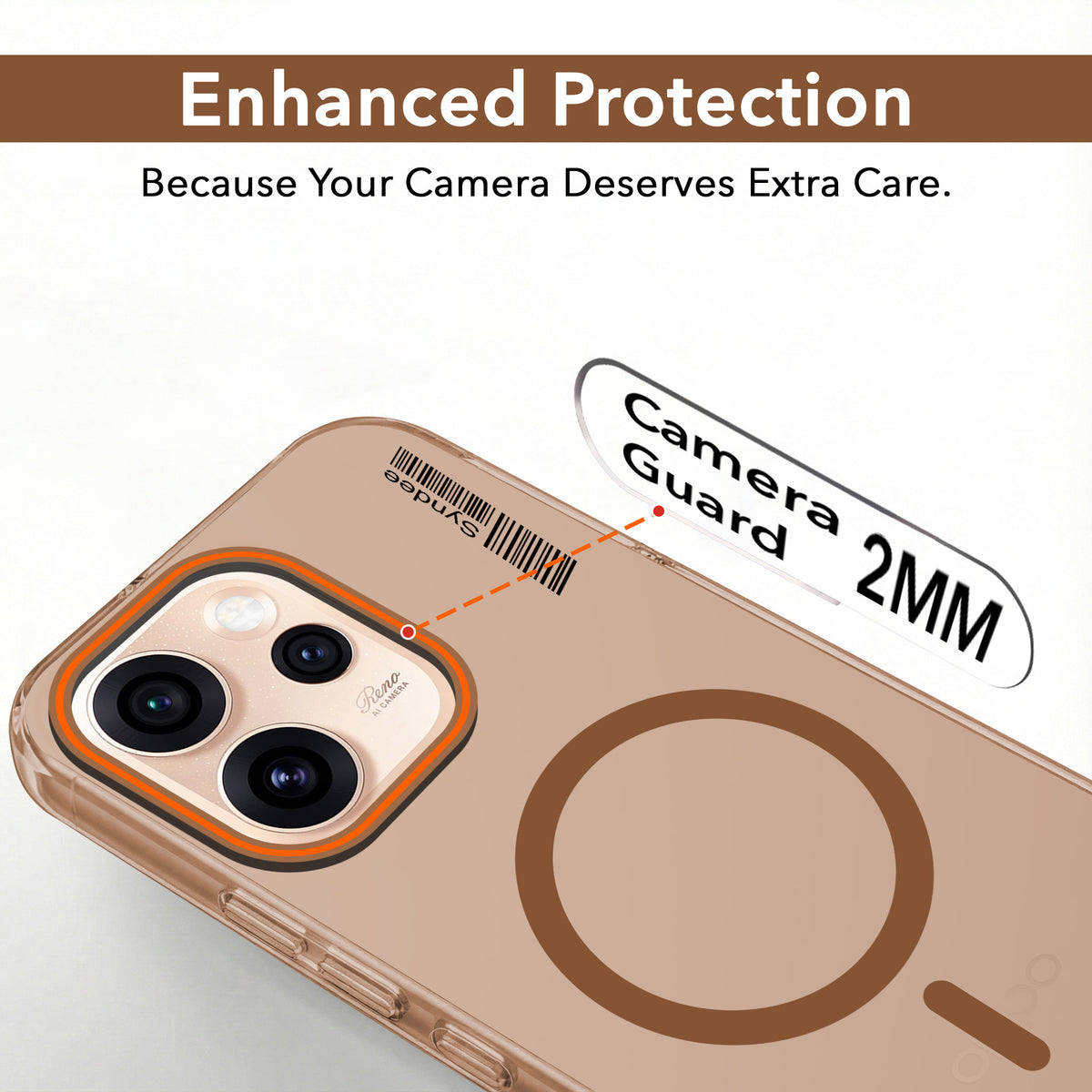 For Oppo Reno15 Pro 5G | Oppo Reno 15 Pro 5G Back Cover Case (Soft Touch | Camera Bump Protection | MagSafe Compatible | Matte Finish)