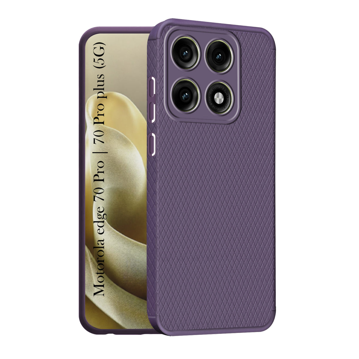 For Motorola Edge 70 Pro |  Motorola Edge 70 Pro Plus Back Cover Case Liquid Silicone (Camera Protection | Side Grip Texture | Soft and Flexible)