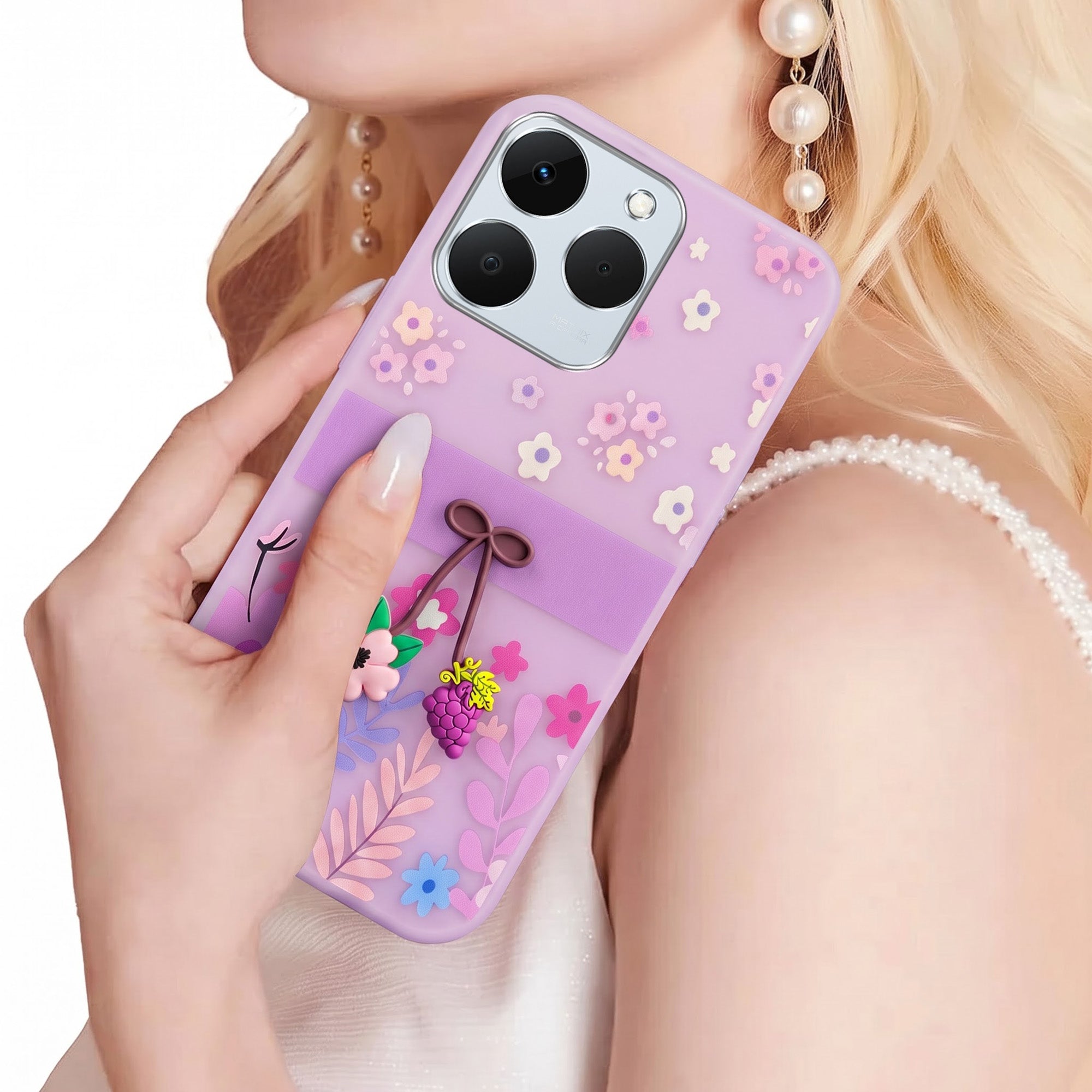 For Realme 15T | Realme Narzo 90 Back Cover Case (3D Cute Cartoons | Hard Back Side Soft | Matte Premium Finish | HD Printing)