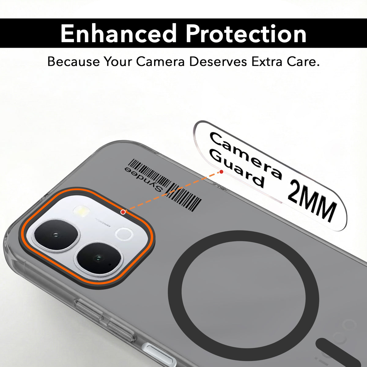 For Vivo iQOO Z11x 5G | Vivo iQOO Z11xa Back Cover Case (Soft Touch | Camera Bump Protection | MagSafe Compatible | Matte Finish)