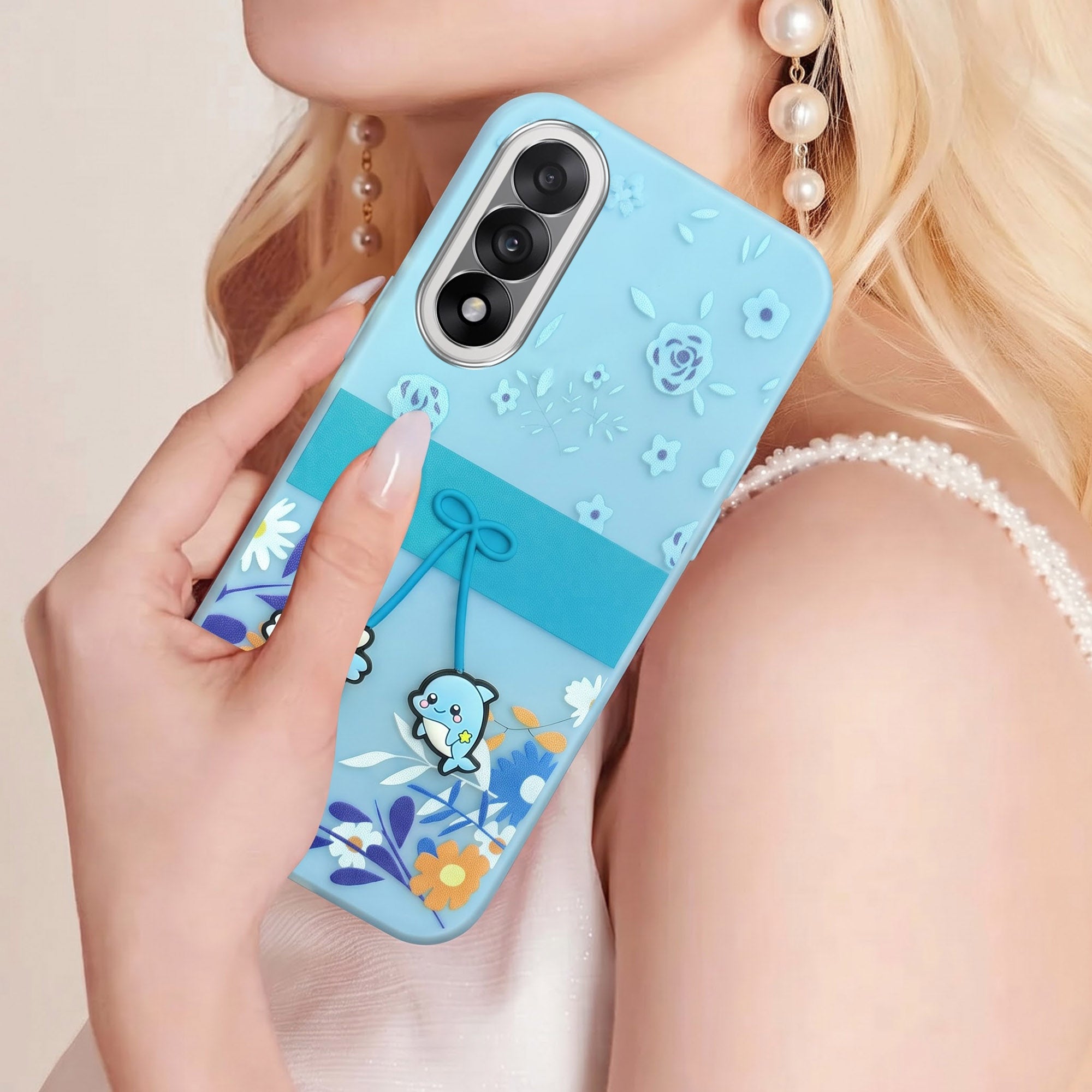 For Oneplus Nord 5 Back Cover Case (3D Cute Cartoons | Hard Back Side Soft | Matte Premium Finish | HD Printing)