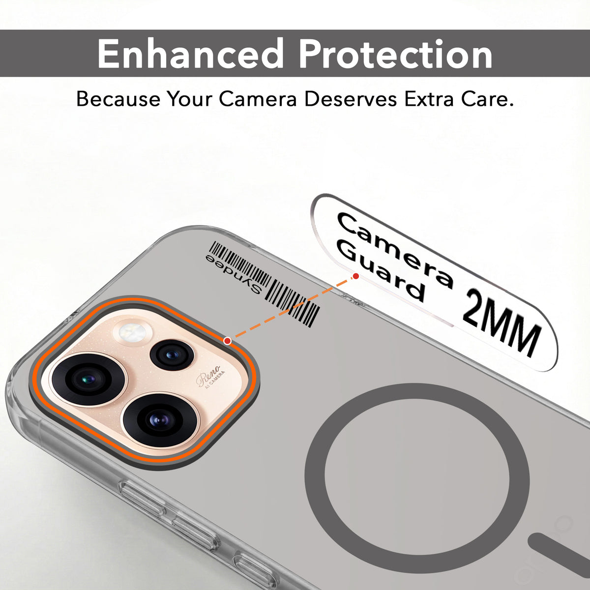 For Oppo Reno15 Pro 5G | Oppo Reno 15 Pro 5G Back Cover Case (Soft Touch | Camera Bump Protection | MagSafe Compatible | Matte Finish)