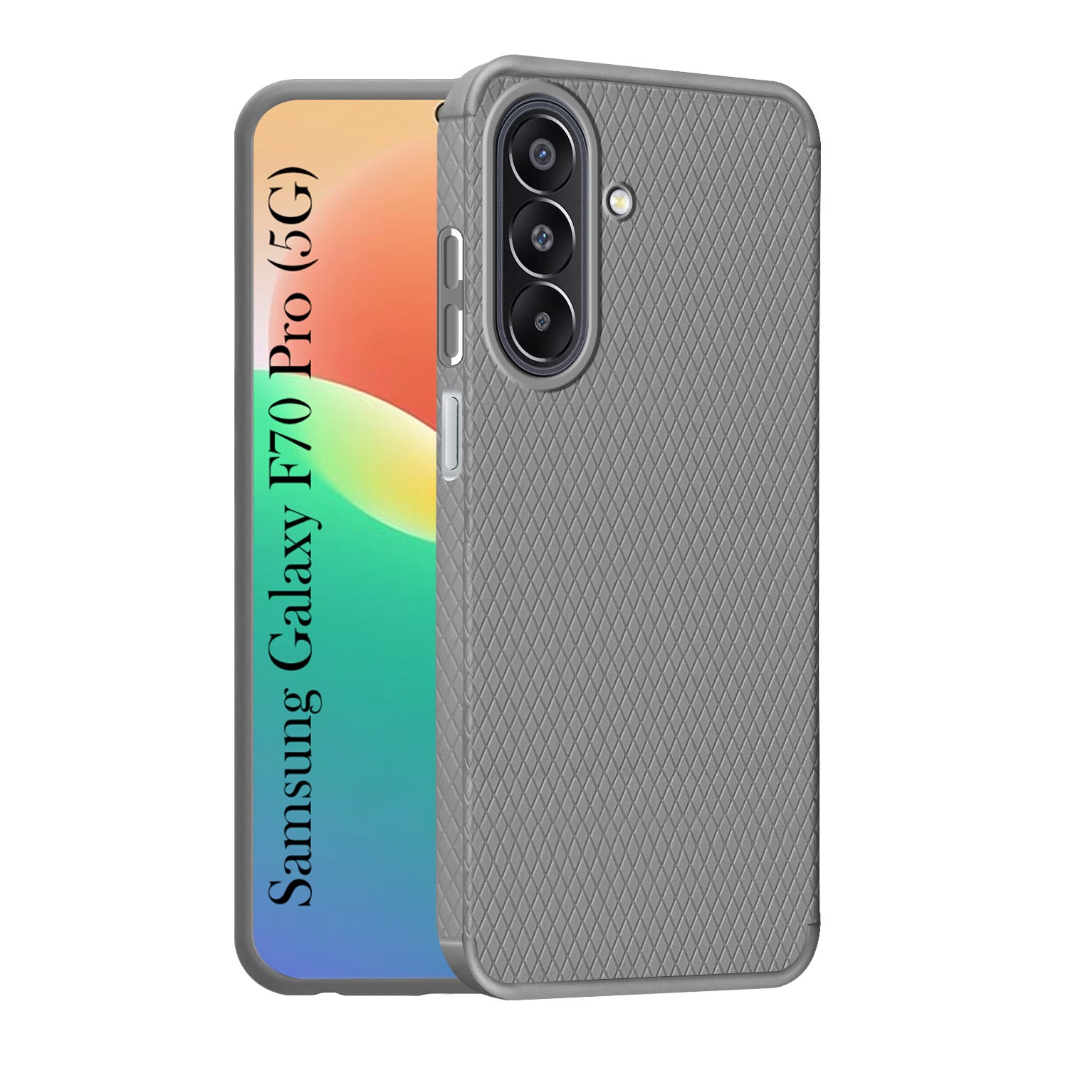 For Samsung Galaxy F70 Pro 5G Back Cover Case Liquid Silicone (Camera Protection | Side Grip Texture | Soft and Flexible)