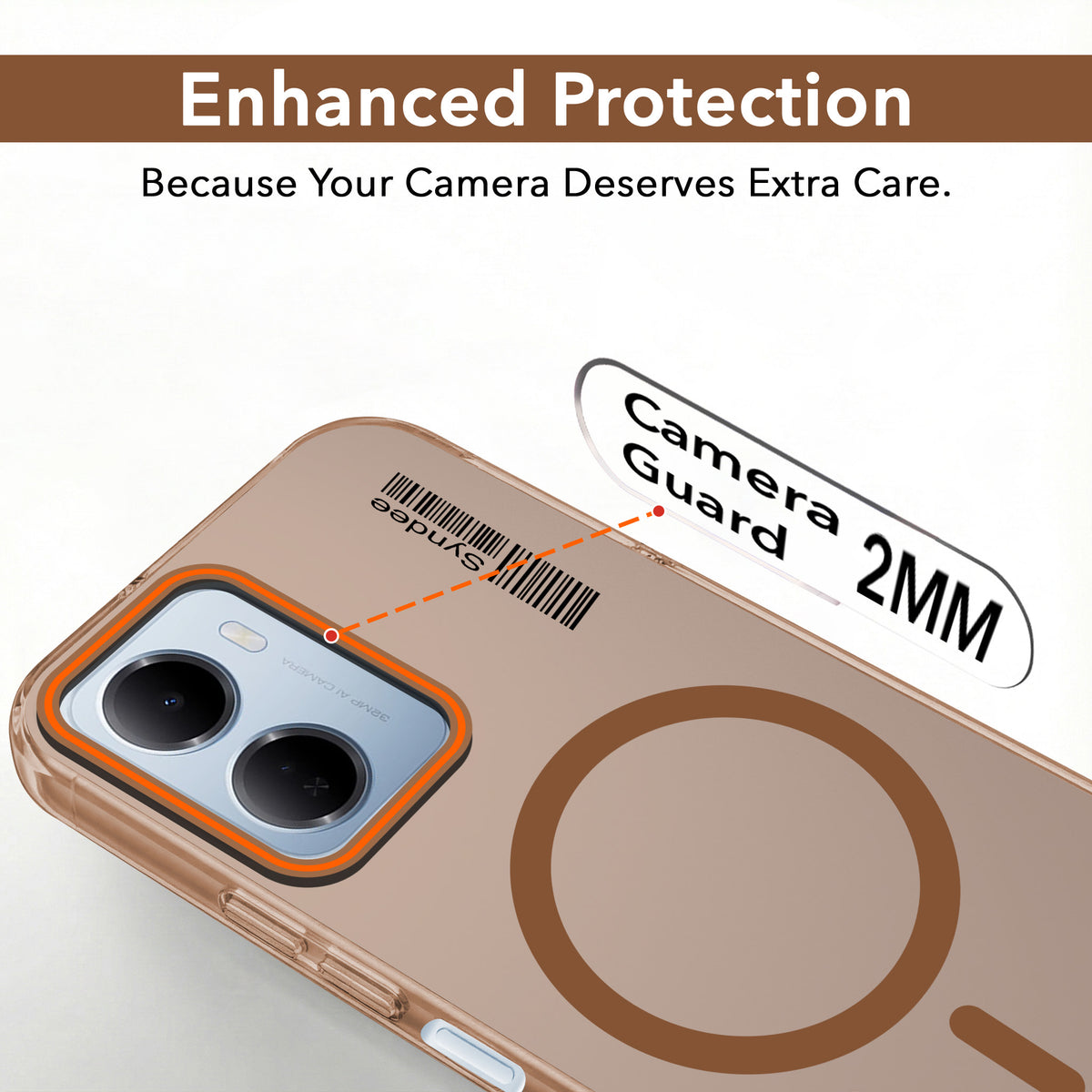 For Redmi 15A 5G Back Cover Case (Soft Touch | Camera Bump Protection | MagSafe Compatible | Matte Finish)
