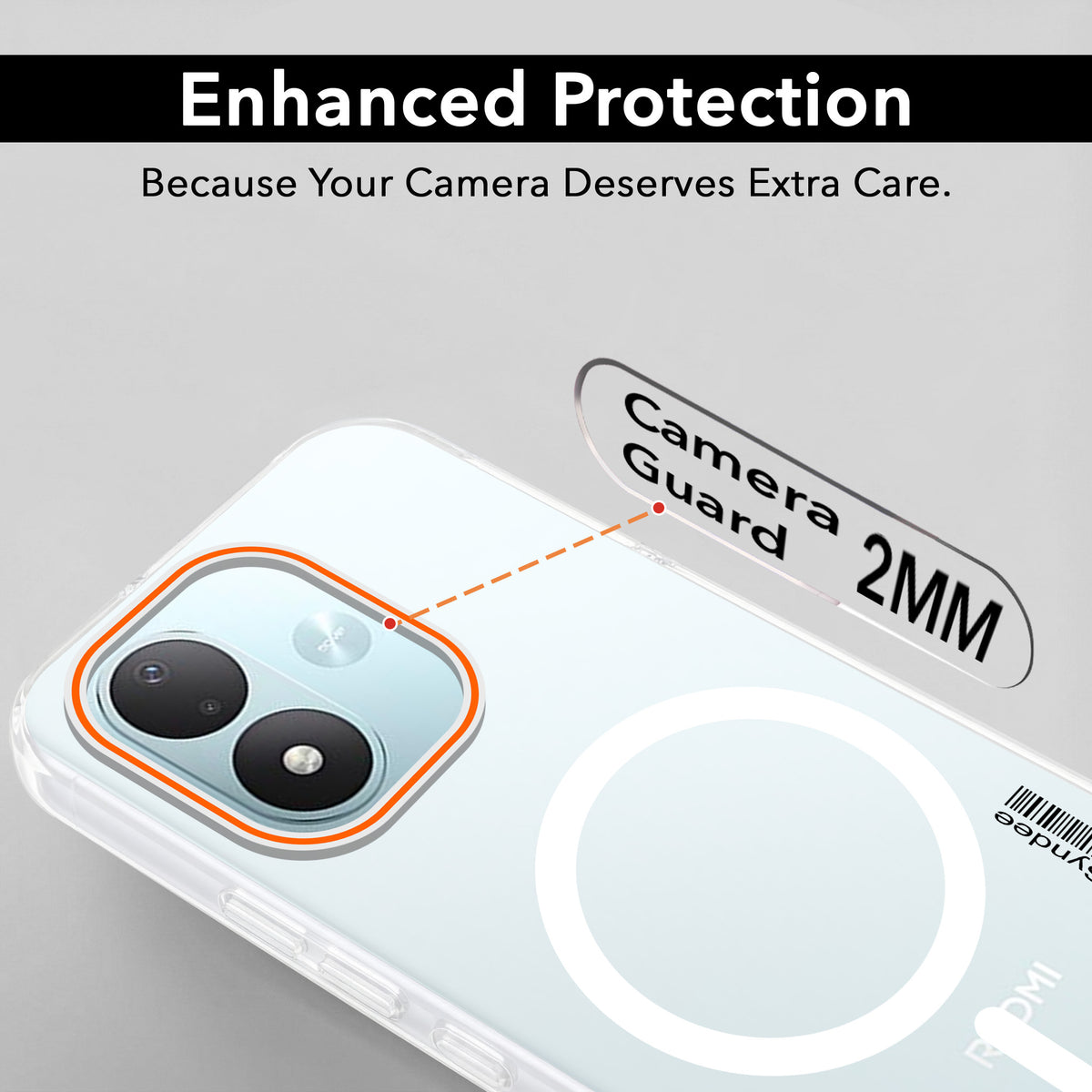 For Redmi Note 17 5G Back Cover Case (Soft Touch | Camera Bump Protection | MagSafe Compatible | Matte Finish)