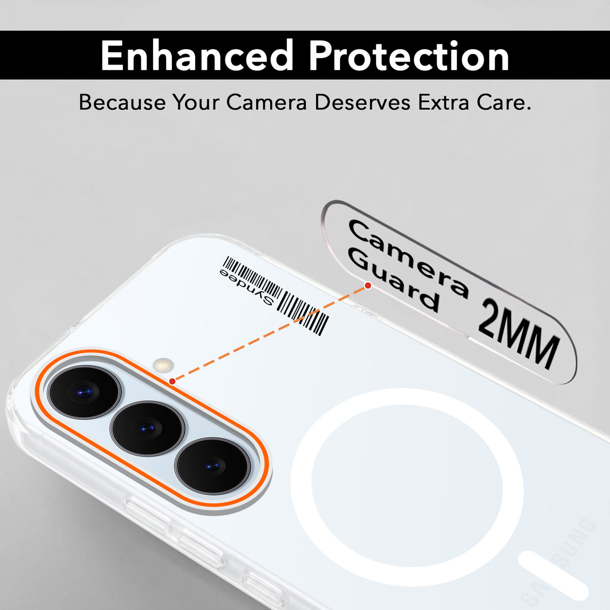 For Samsung Galaxy S26 5G Back Cover Case (Soft Touch | Camera Bump Protection | MagSafe Compatible | Matte Finish)