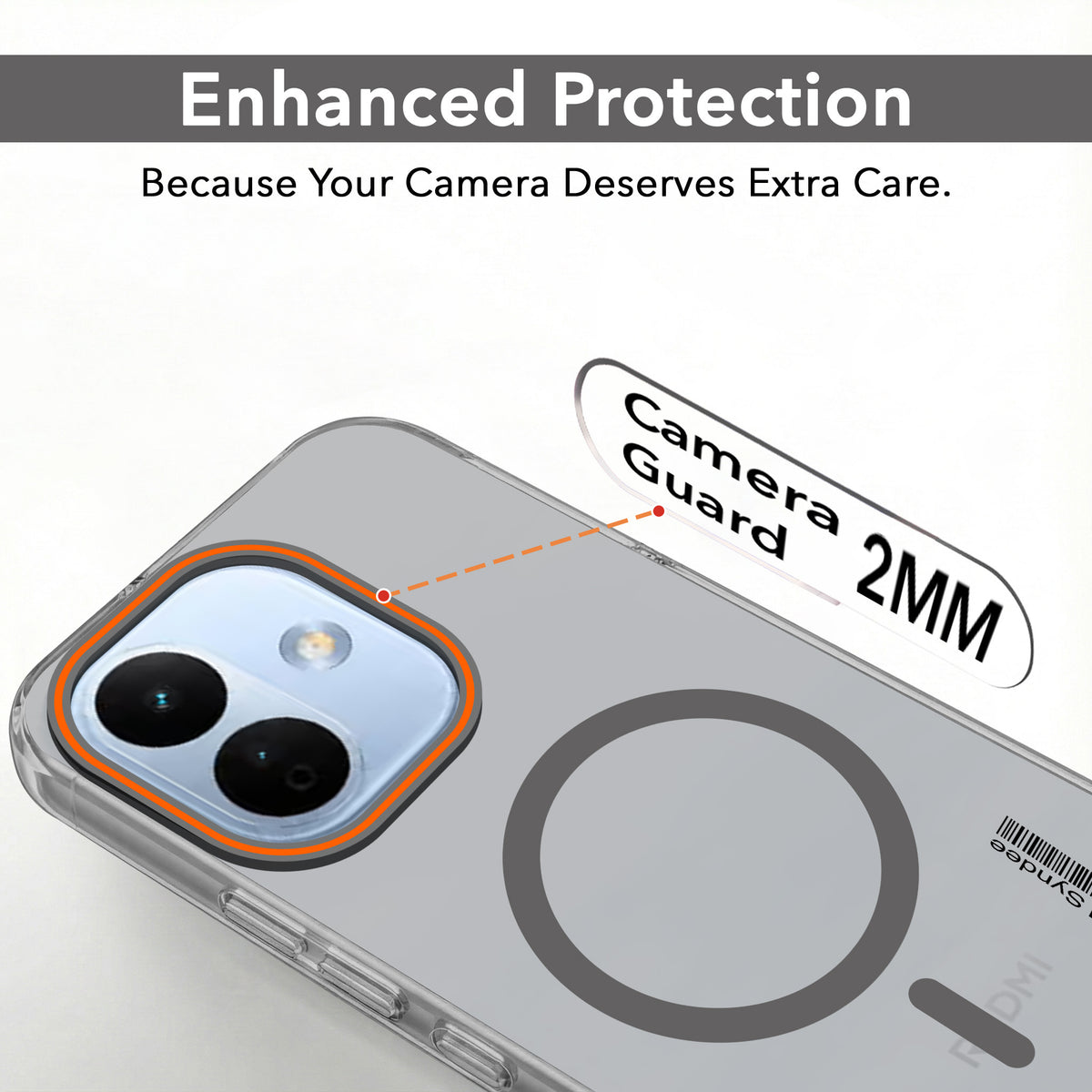 For Redmi Note 17 Pro 5G Back Cover Case (Soft Touch | Camera Bump Protection | MagSafe Compatible | Matte Finish)