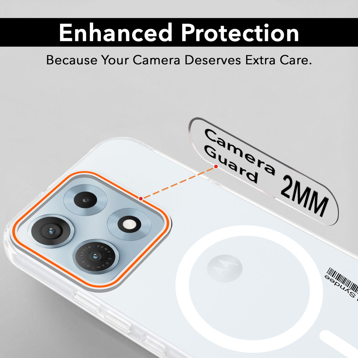 For Motorola Moto Edge 70 Max Back Cover Case (Soft Touch | Camera Bump Protection | MagSafe Compatible | Matte Finish)