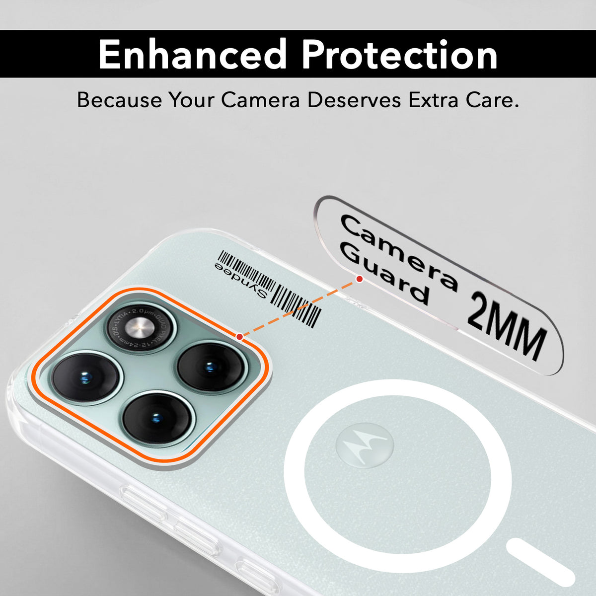 For Motorola Moto Edge 70 Fusion Back Cover Case (Soft Touch | Camera Bump Protection | MagSafe Compatible | Matte Finish)