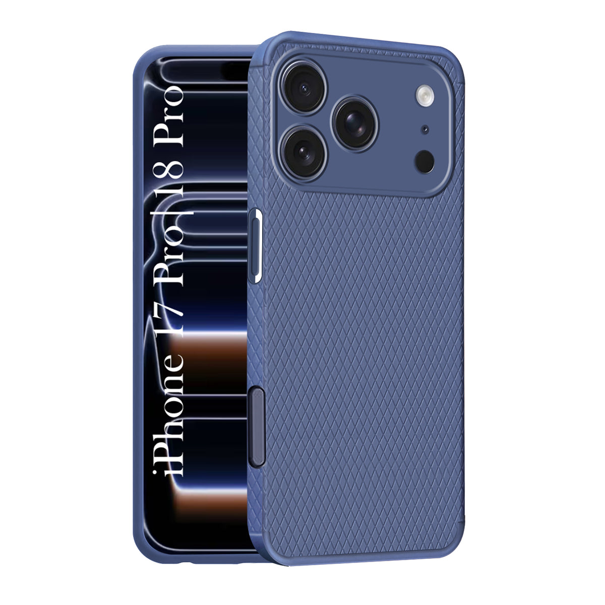 For iPhone 17 Pro | iPhone 18 Pro Back Cover Case(Camera Protection | Side Grip Texture | Soft and Flexible)