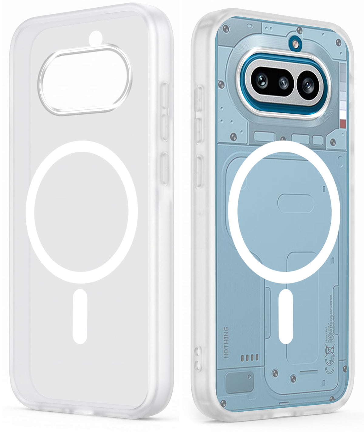 For Nothing Phone 4A 5G Matte Finish Back Case Cover (MagSafe Compatible | Translucent Soft Touch | Slim and Unbreakable)