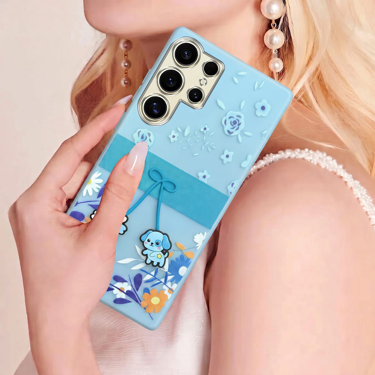 For Samsung Galaxy S24 Ultra Back Cover Case (3D Cute Cartoons | Hard Back Side Soft | Matte Premium Finish | HD Printing)