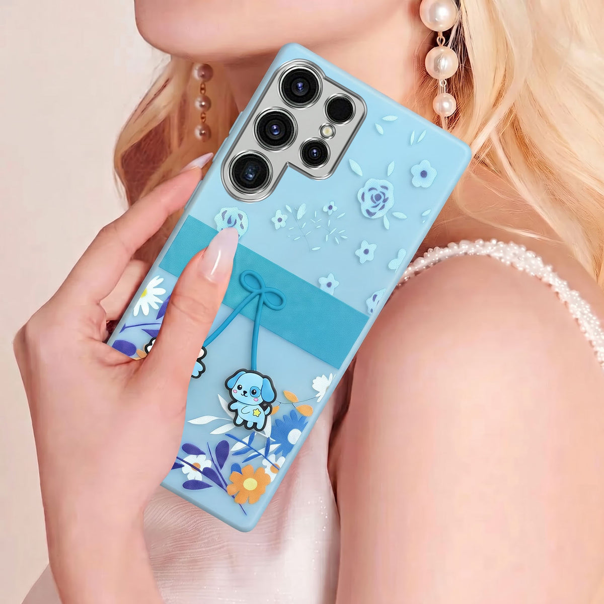 For Samsung Galaxy S23 Ultra Back Cover Case (3D Cute Cartoons | Hard Back Side Soft | Matte Premium Finish | HD Printing)