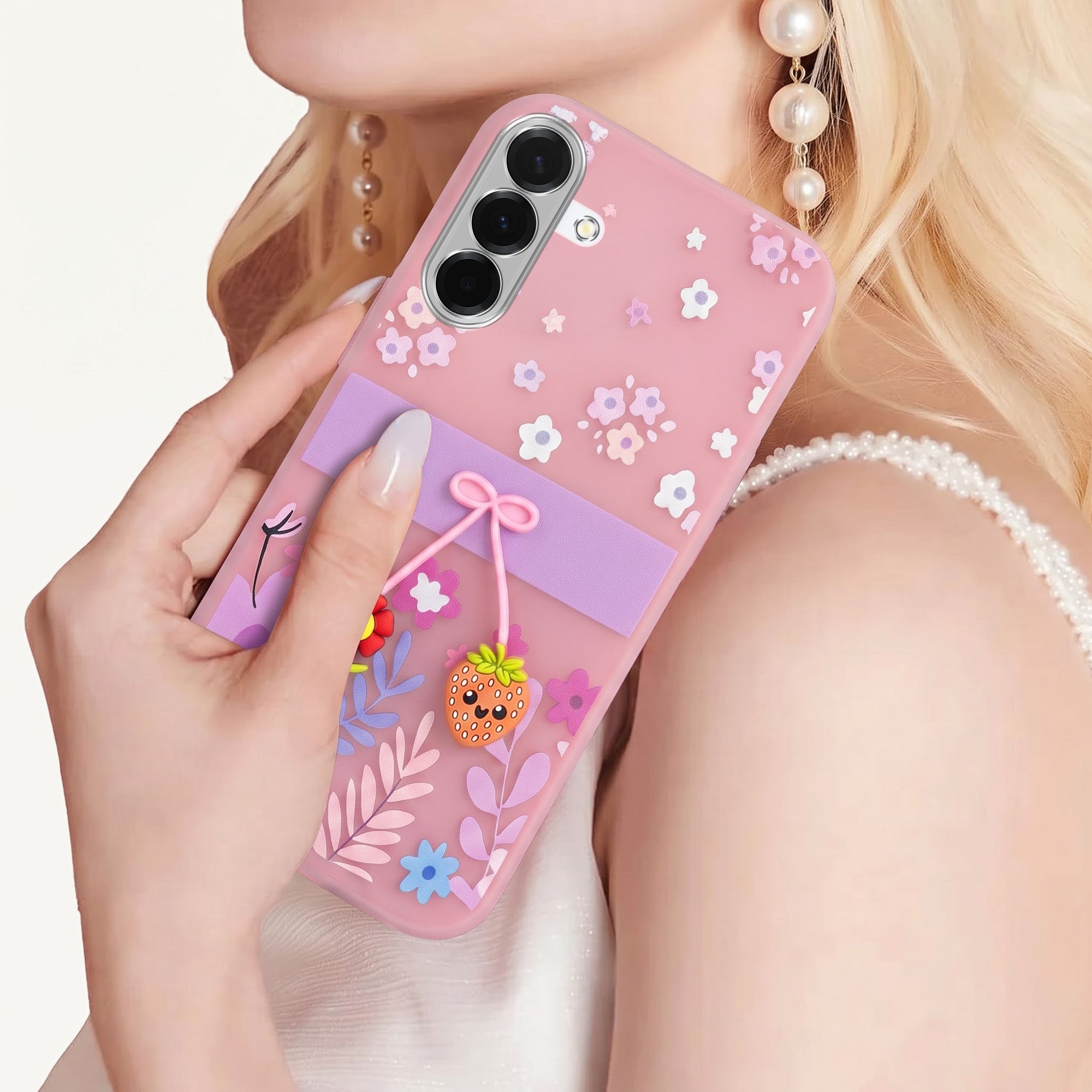 For Samsung Galaxy A36 5G Back Cover Case (3D Cute Cartoons | Hard Back Side Soft | Matte Premium Finish | HD Printing)