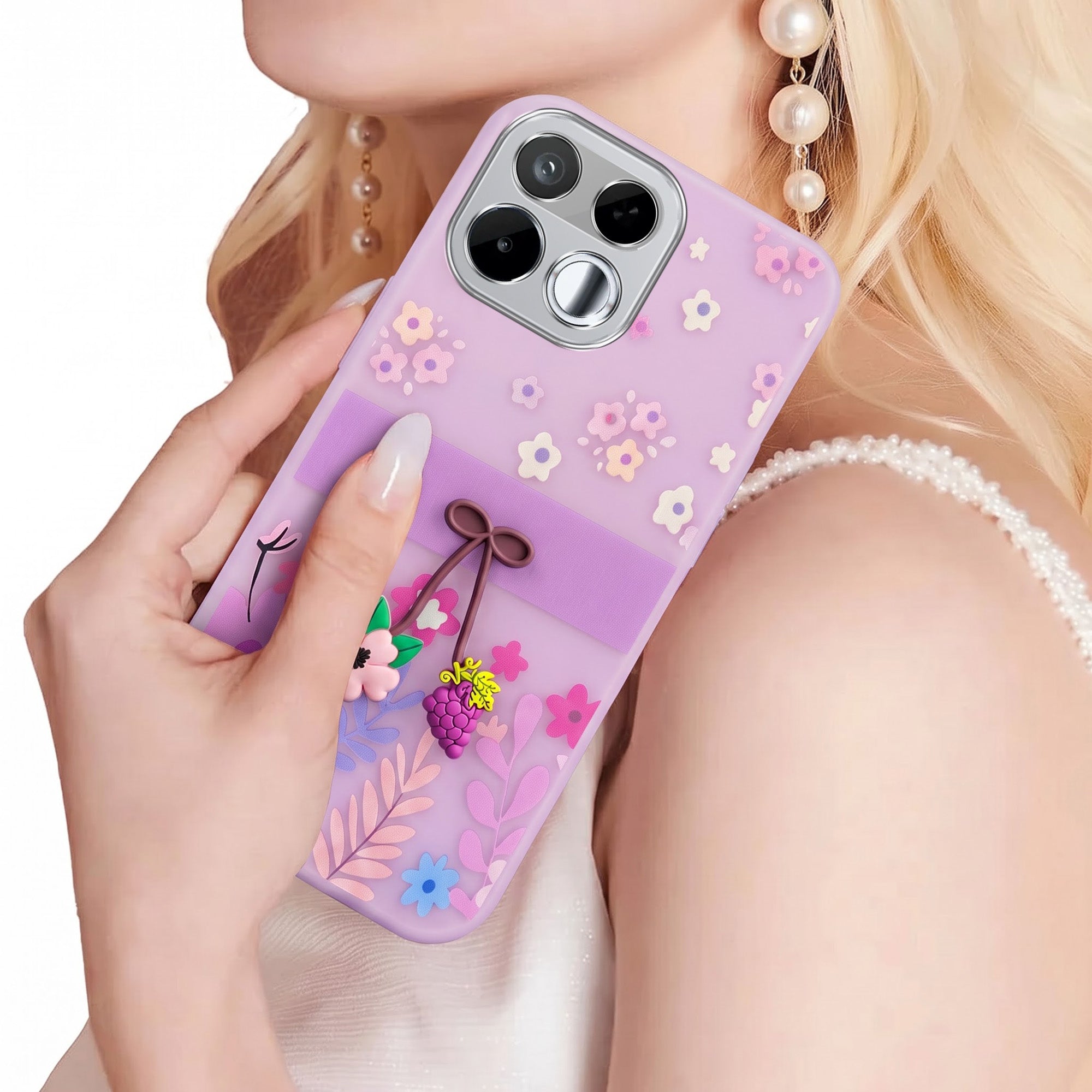 For Realme 16T 5G Back Cover Case (3D Cute Cartoons | Hard Back Side Soft | Matte Premium Finish | HD Printing)