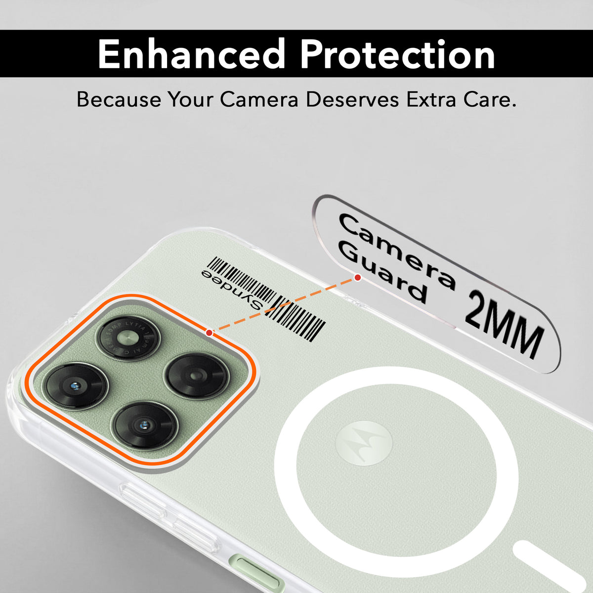 For Motorola Moto G77 Power Back Cover Case (Soft Touch | Camera Bump Protection | MagSafe Compatible | Matte Finish)