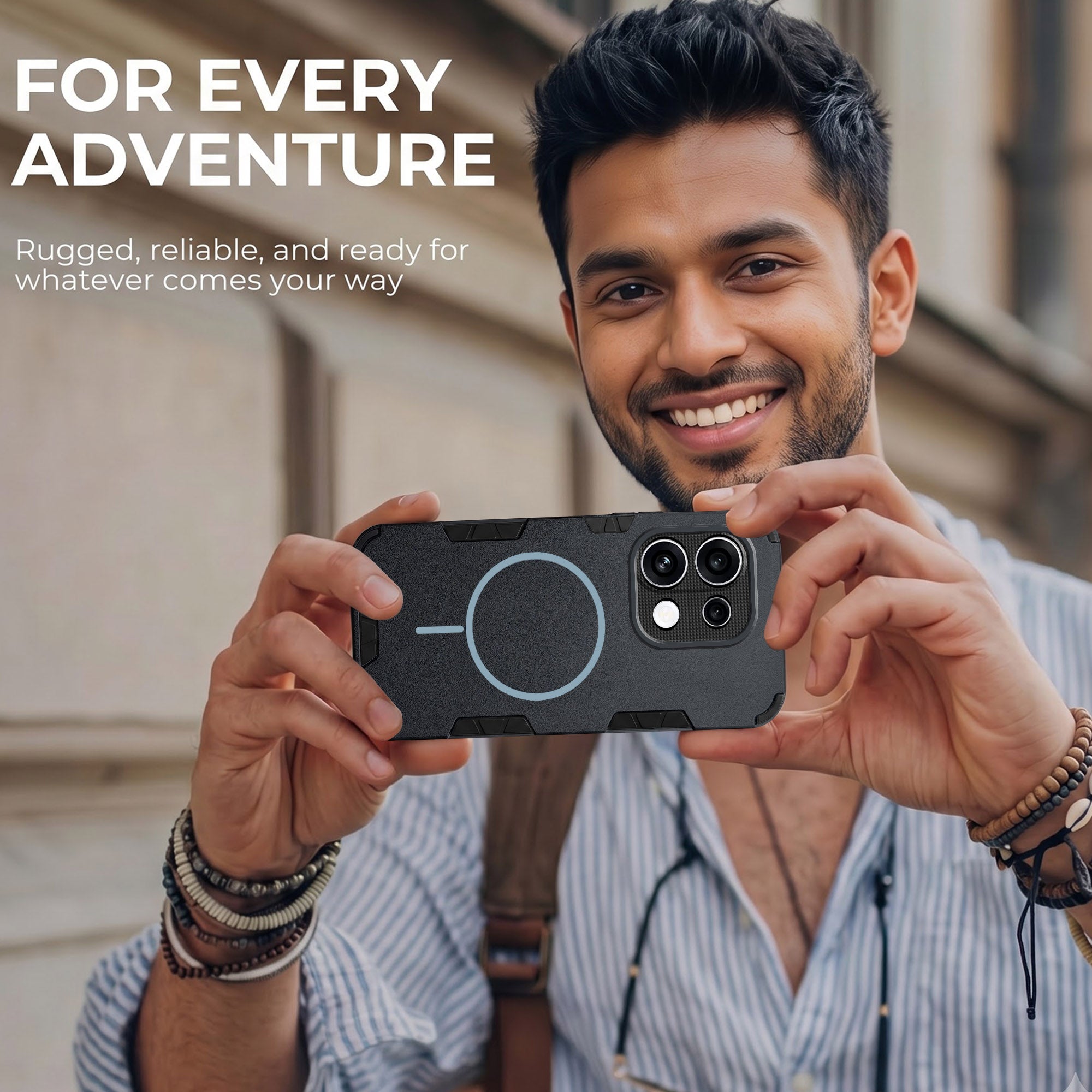 For Oppo Reno 16C Back Cover Case  (Slim Hybrid Armor | Shockproof Camera Protection | Rugged Dual Layer)