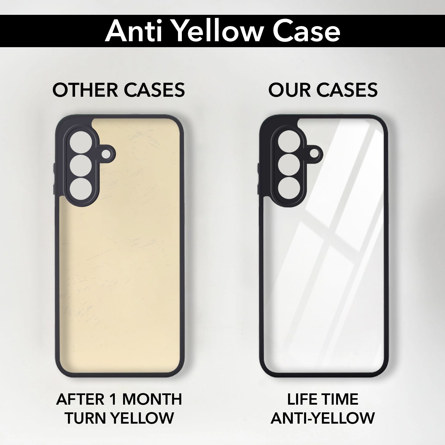 For Samsung A27 5G | Samsung M47 5G (Combo with Back Cover and 9H Tempered Glass (Lifetime Anti-Yellow | Crystal Clear Shockproof | Oleophobic Coating Screen Glass)