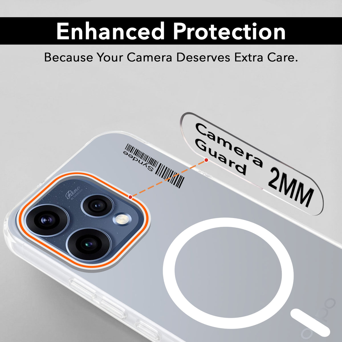 For Oppo Reno15 5G | Oppo Reno 15 5G Back Cover Case (Soft Touch | Camera Bump Protection | MagSafe Compatible | Matte Finish)