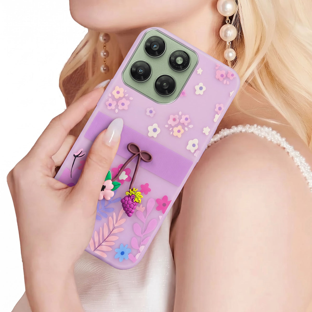 For Motorola Moto G77 Power Back Cover Case (3D Cute Cartoons | Hard Back Side Soft | Matte Premium Finish | HD Printing)