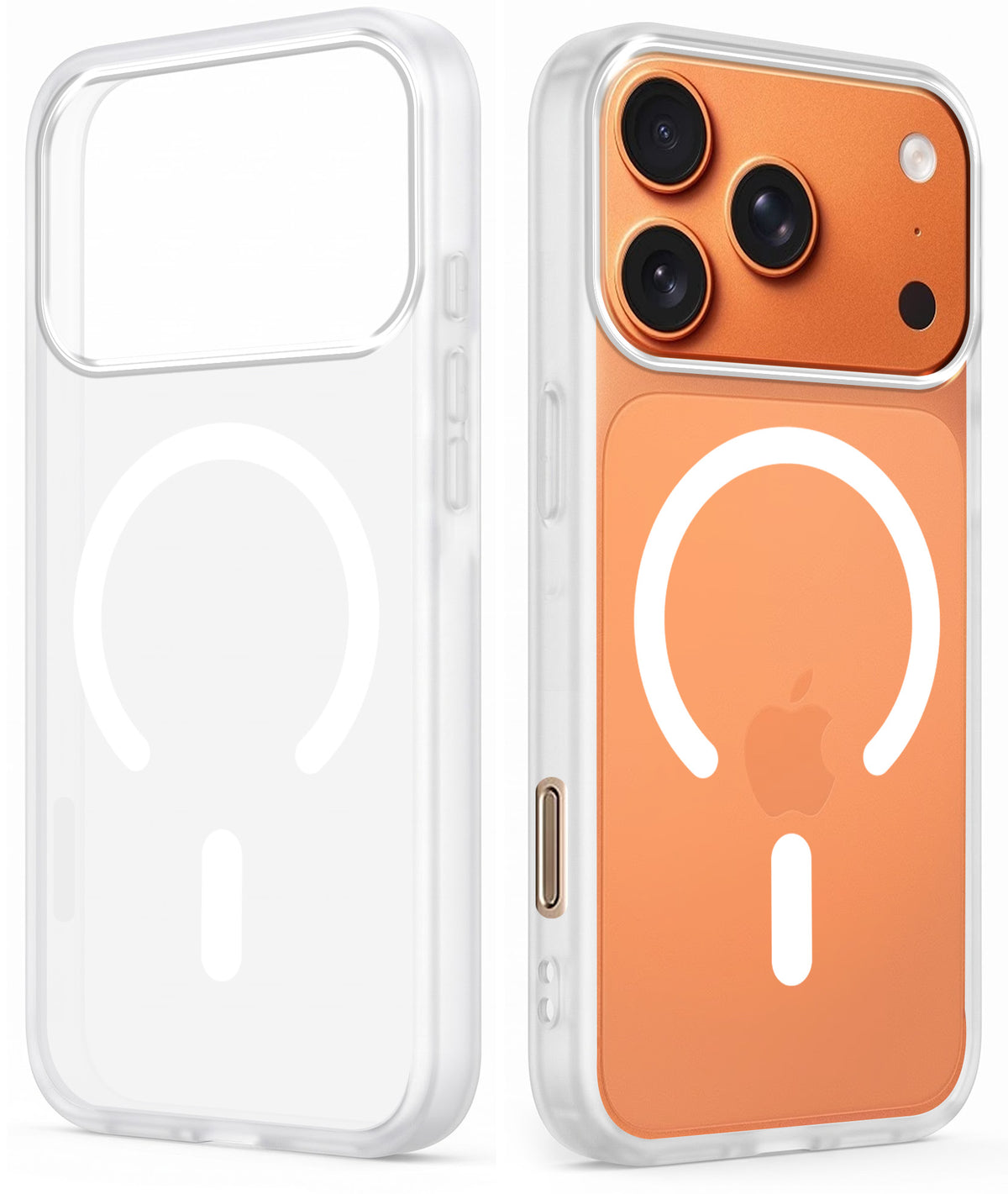 For Apple iPhone 17 Pro Max Matte Finish Back Case Cover (MagSafe Compatible | Translucent Soft Touch | Slim and Unbreakable)