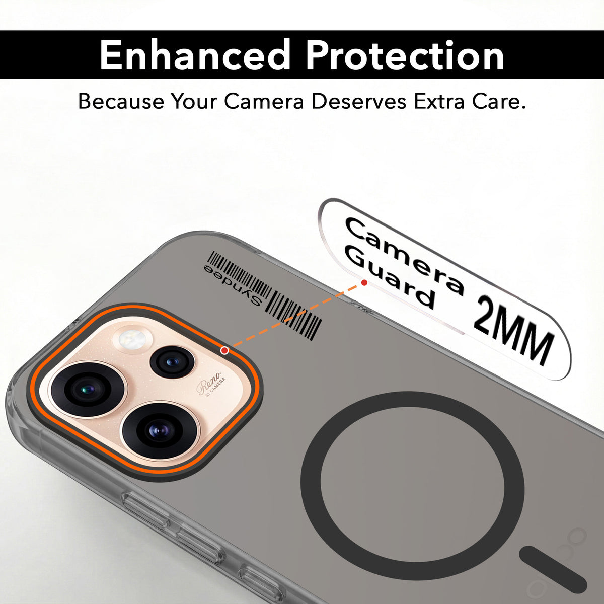For Oppo Reno15 Pro 5G | Oppo Reno 15 Pro 5G Back Cover Case (Soft Touch | Camera Bump Protection | MagSafe Compatible | Matte Finish)