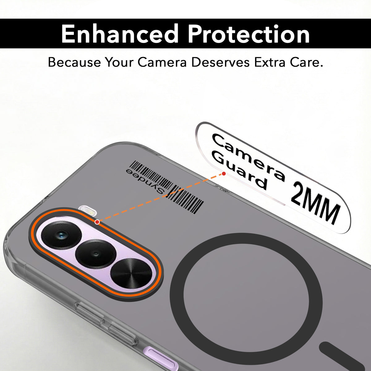 For Realme P4x Back Cover Case (Soft Touch | Camera Bump Protection | MagSafe Compatible | Matte Finish)