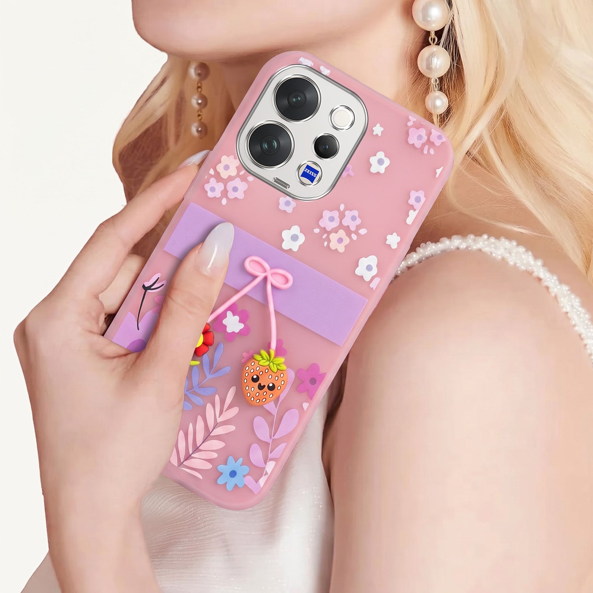 For Vivo V70 | Vivo V70 Elite 5G Back Cover Case (3D Cute Cartoons | Hard Back Side Soft | Matte Premium Finish | HD Printing)