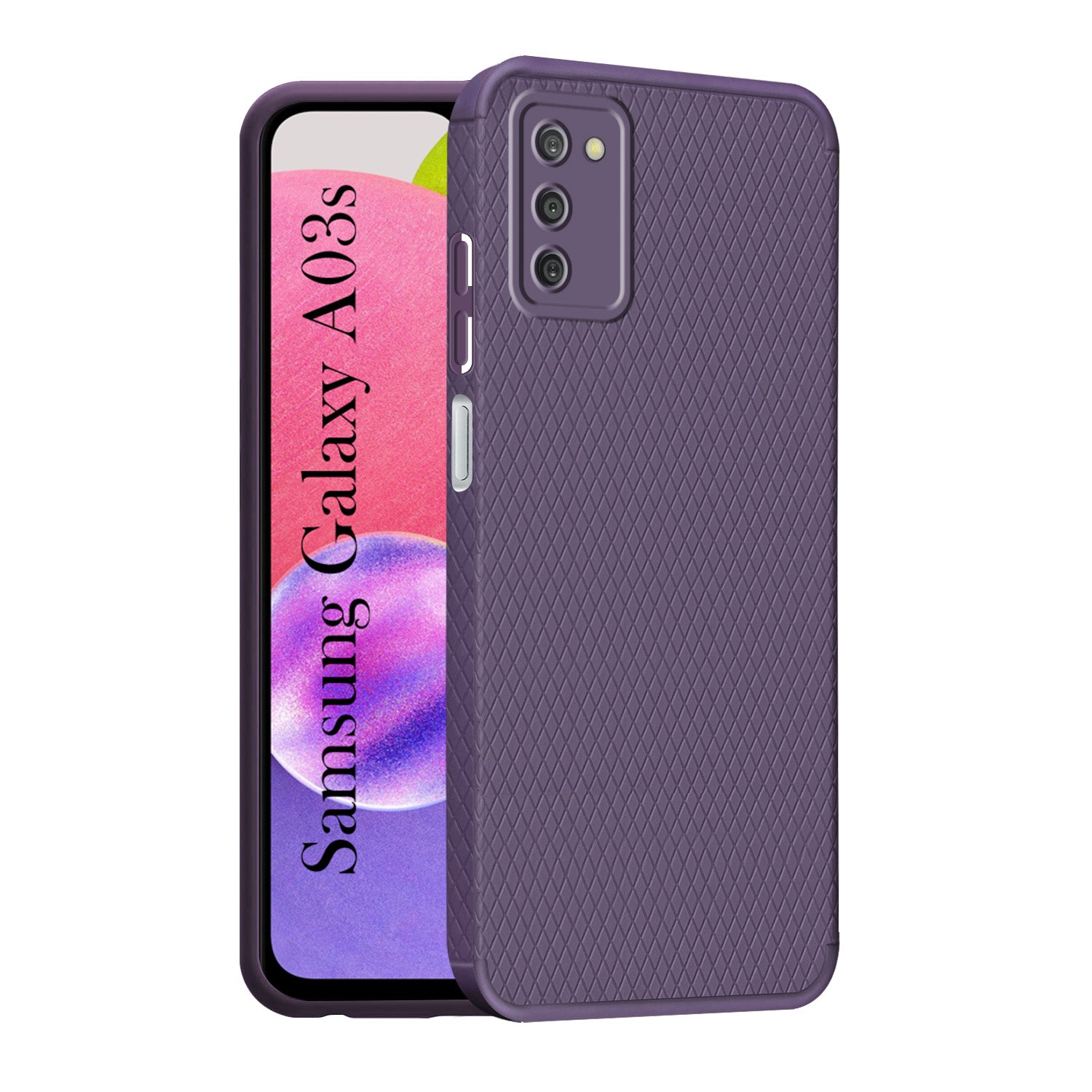 For Samsung Galaxy A03s Back Cover Case Liquid Silicone (Camera Protection | Side Grip Texture | Soft and Flexible) (Copy)