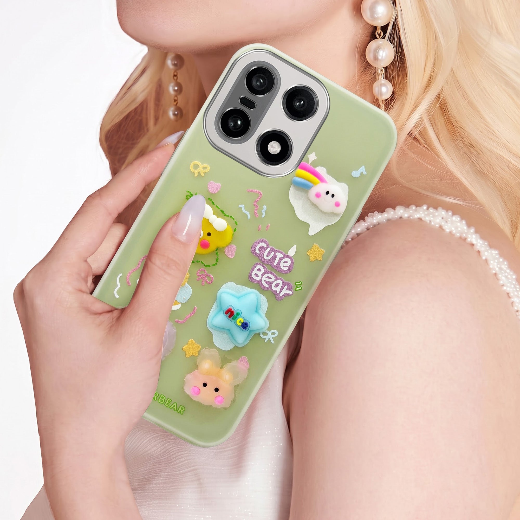 For OnePlus 15 5G Back Cover Case (3D Cute Cartoons | Hard Back Side Soft | Matte Premium Finish | HD Printing)