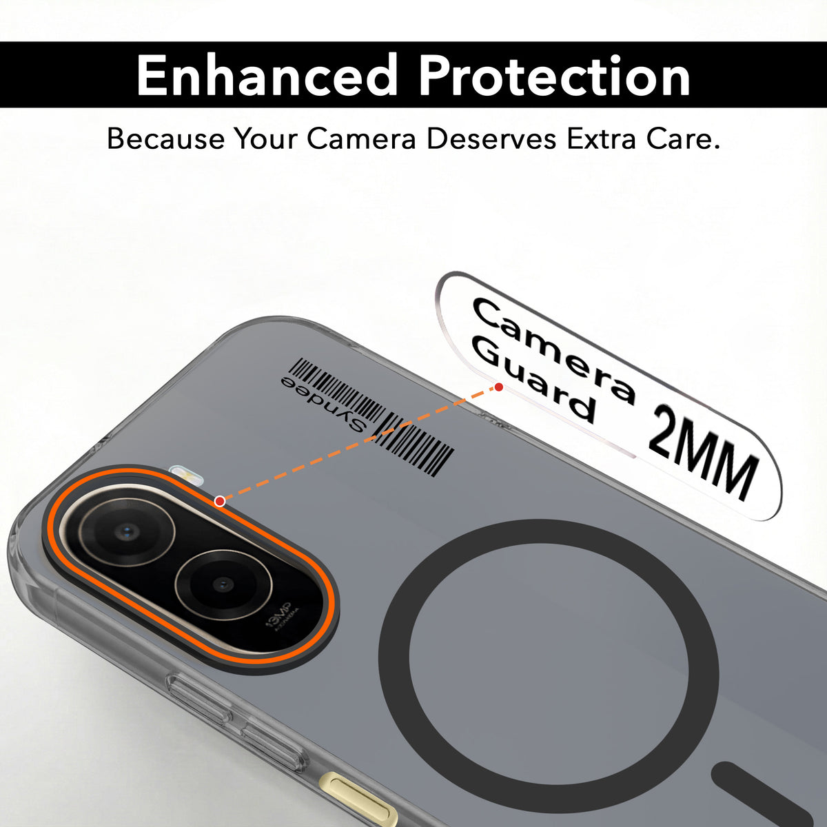 For Poco C81 5G Back Cover Case (Soft Touch | Camera Bump Protection | MagSafe Compatible | Matte Finish)