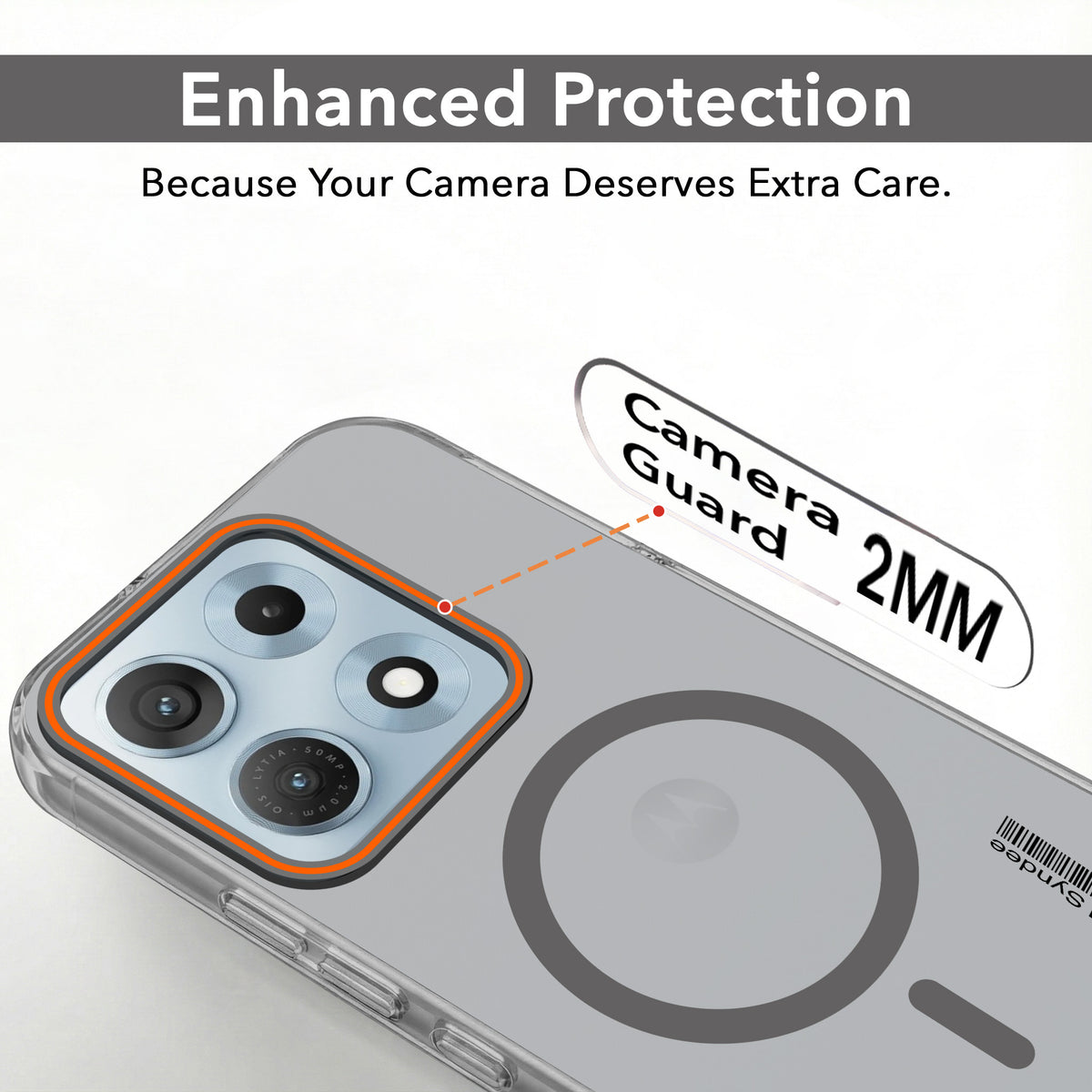 For Motorola Moto Edge 70 Max Back Cover Case (Soft Touch | Camera Bump Protection | MagSafe Compatible | Matte Finish)