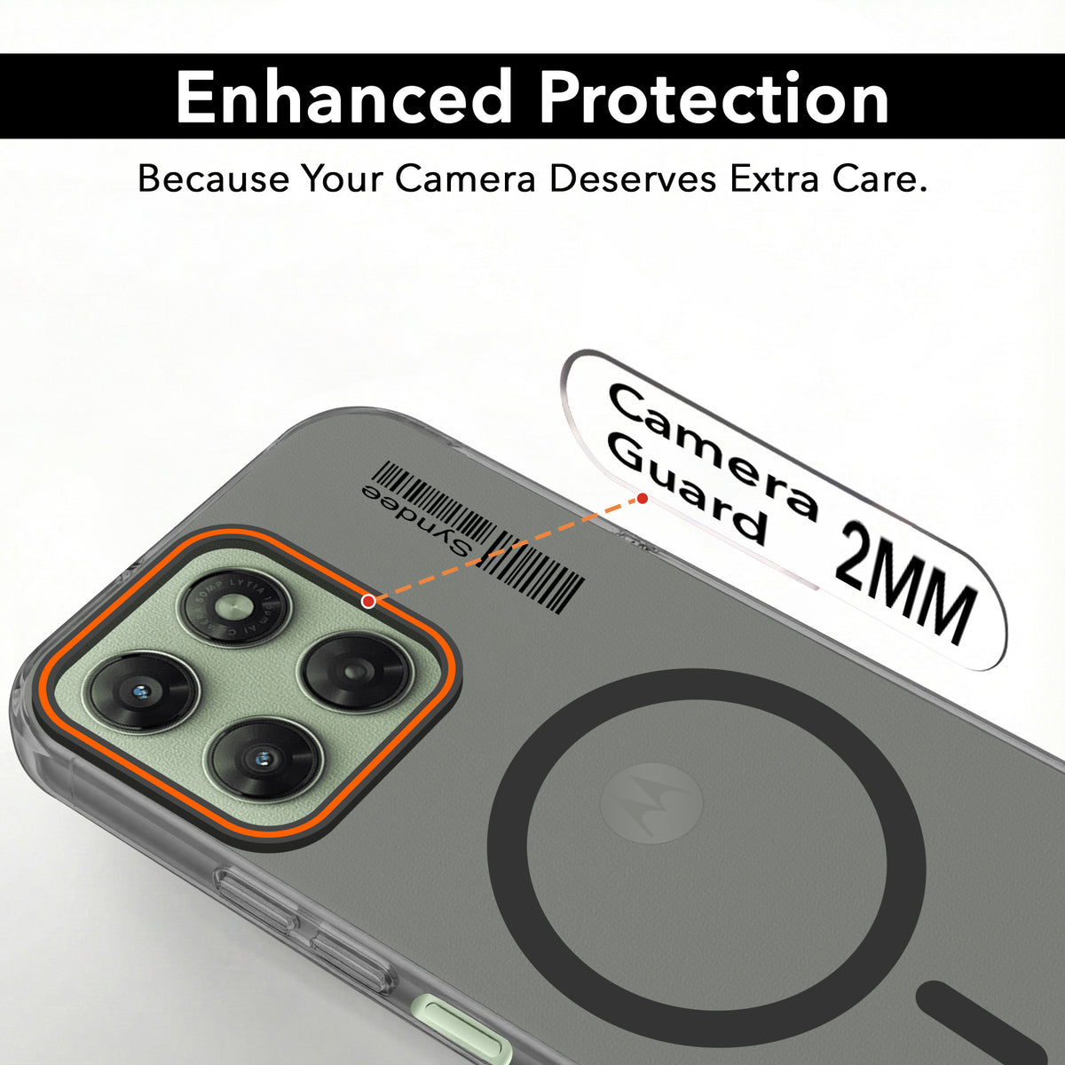 For Motorola Moto G77 Power Back Cover Case (Soft Touch | Camera Bump Protection | MagSafe Compatible | Matte Finish)