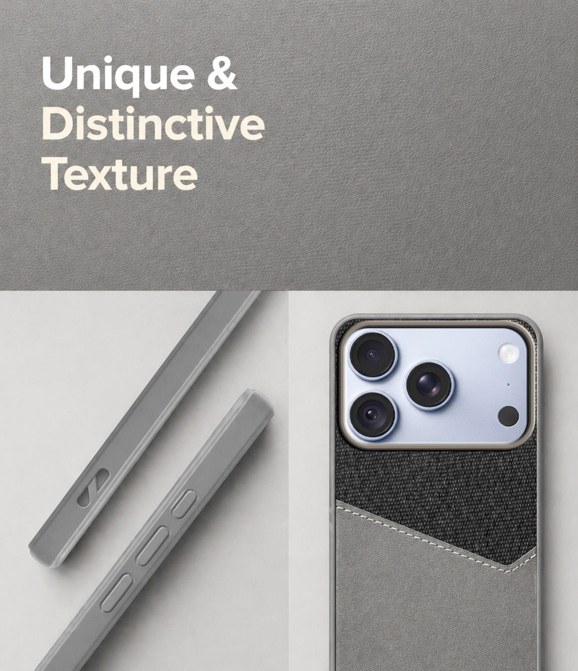 For Apple iPhone 18 Pro Back Cover Case (Dual PU Leather Stitch | Professional Minimalist | Soft and Flexible)