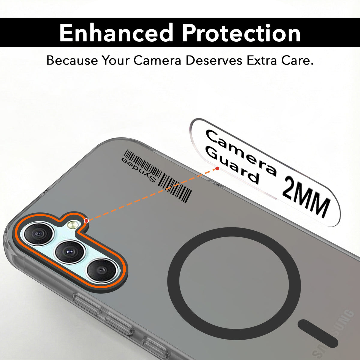 For Samsung Galaxy A34 5G Back Cover Case (Soft Touch | Camera Bump Protection | MagSafe Compatible | Matte Finish)