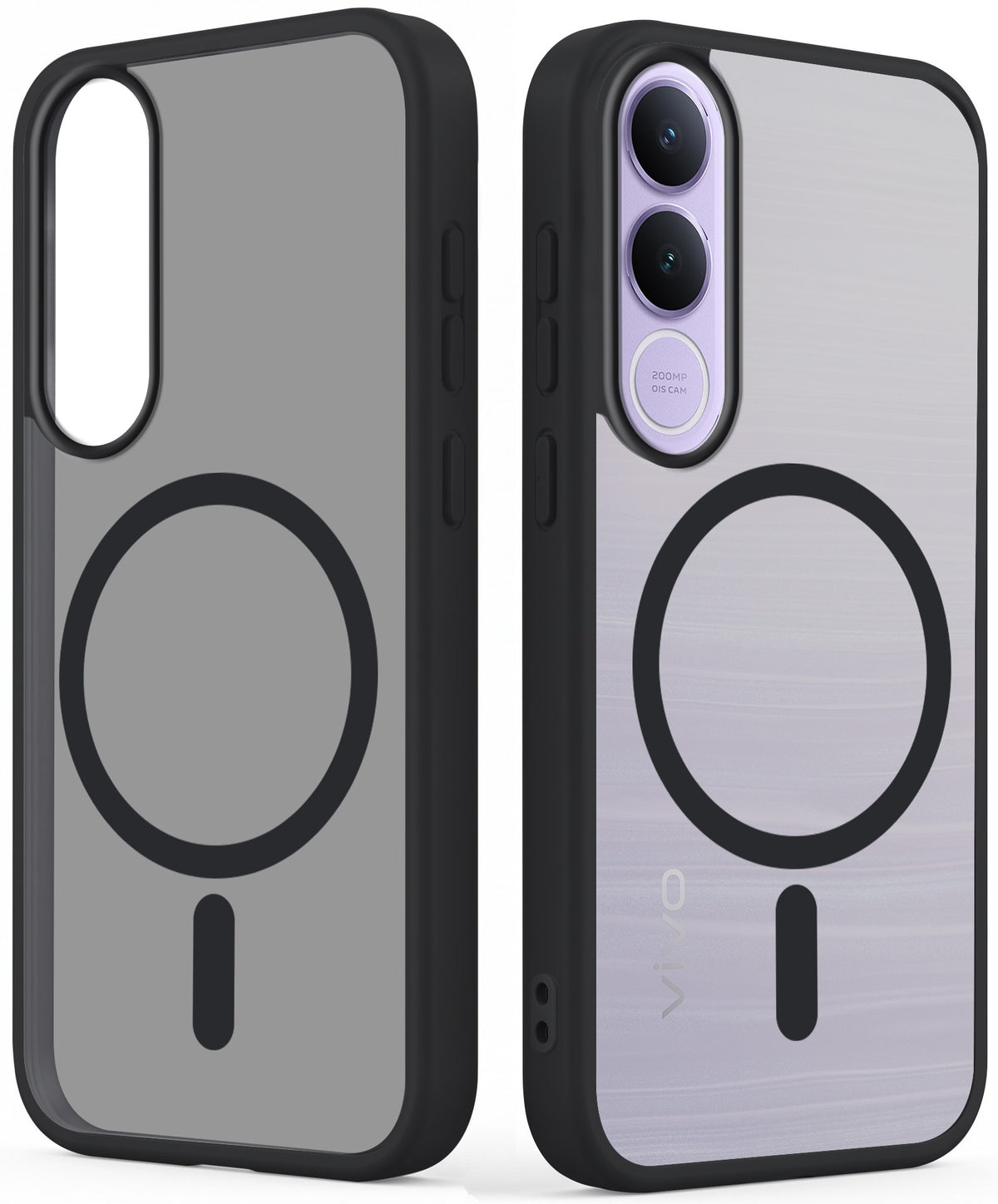For Vivo V70 FE 5G Matte Finish Back Case Cover (MagSafe Compatible | Translucent Soft Touch | Slim and Unbreakable)
