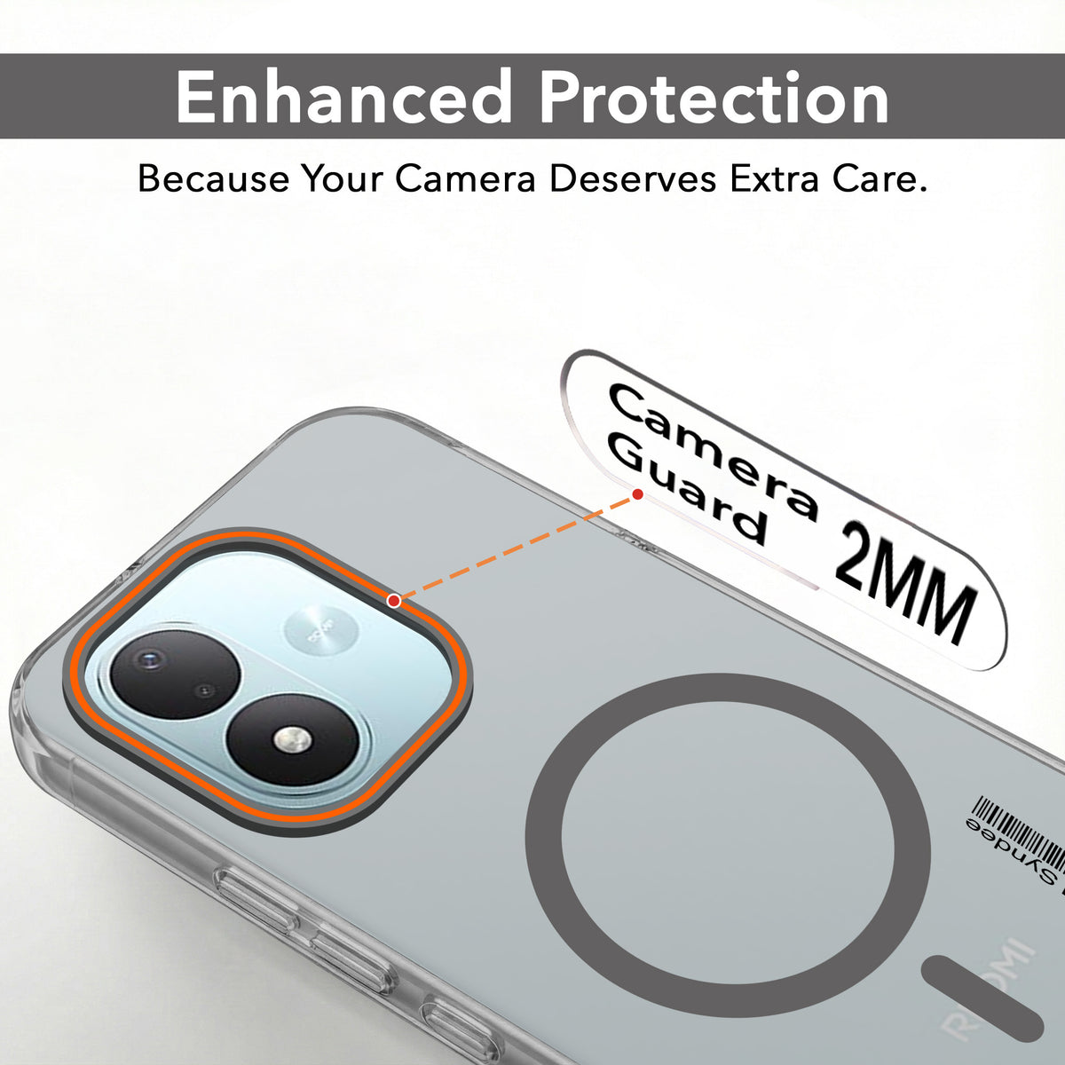 For Redmi Note 17 5G Back Cover Case (Soft Touch | Camera Bump Protection | MagSafe Compatible | Matte Finish)