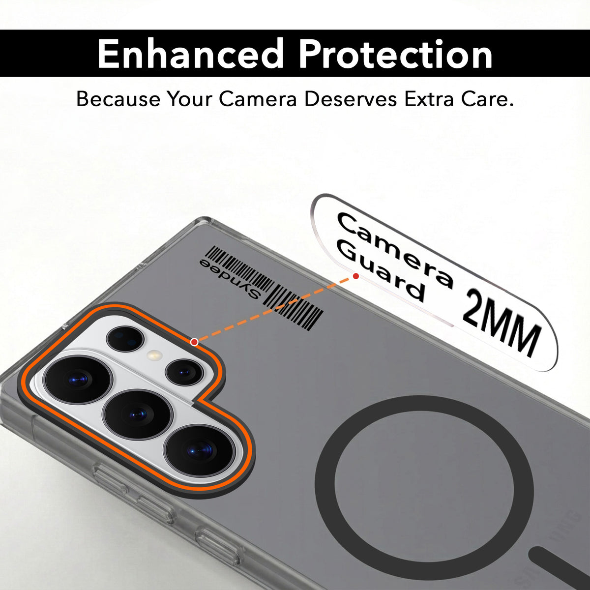 For Samsung Galaxy S26 Ultra Back Cover Case (Soft Touch | Camera Bump Protection | MagSafe Compatible | Matte Finish)